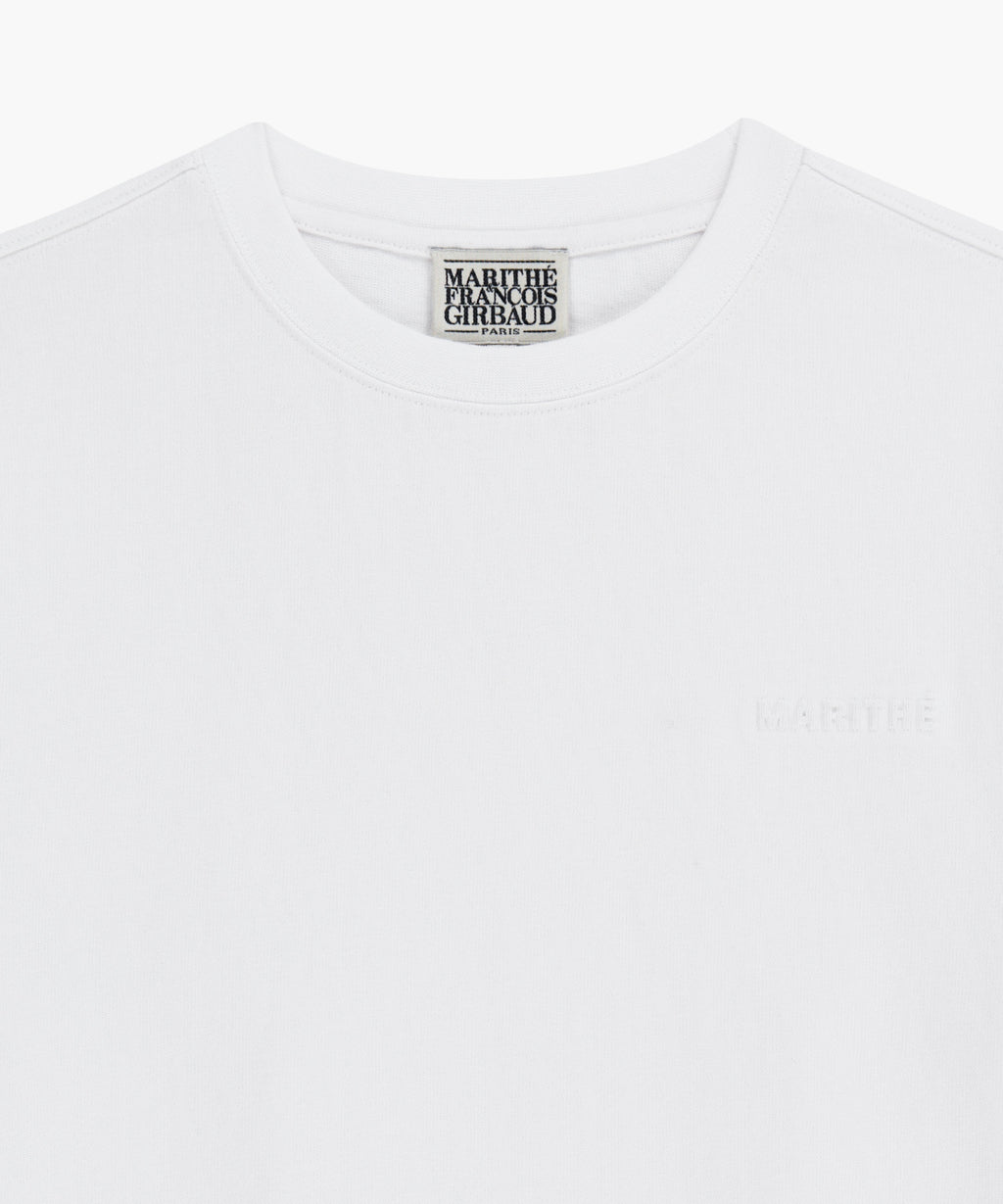 Marithe & Francois Girbaud - Embo Small Regular Logo Tee (White) product image 8 | TRAB K-Fashion Australia