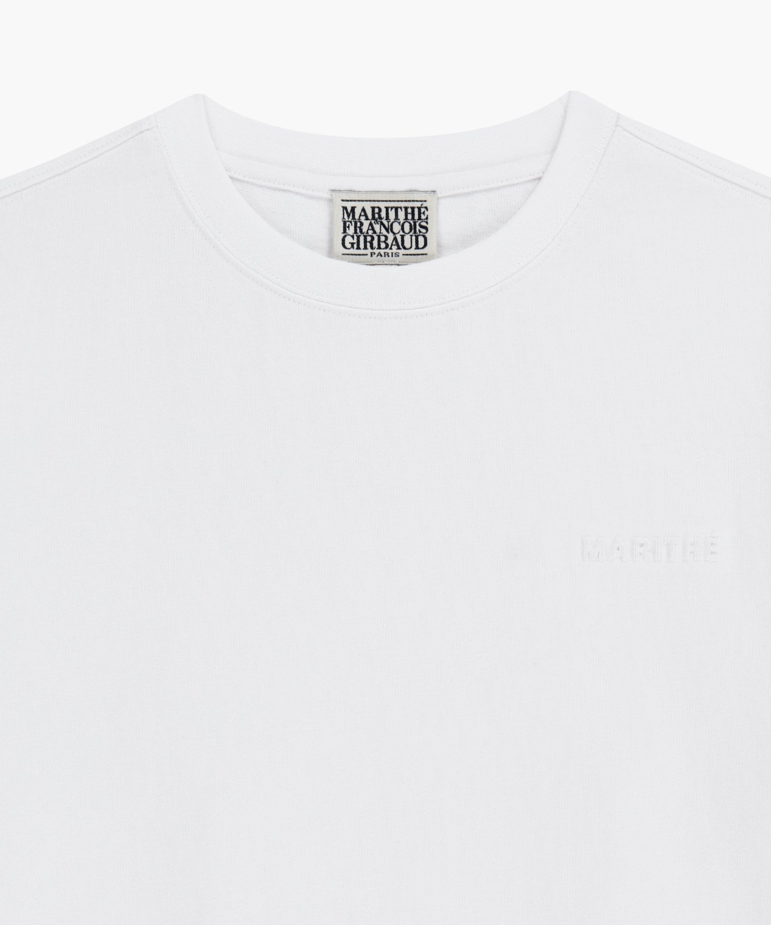 Marithe & Francois Girbaud - Embo Small Regular Logo Tee (White) product image 8 | TRAB K-Fashion Australia