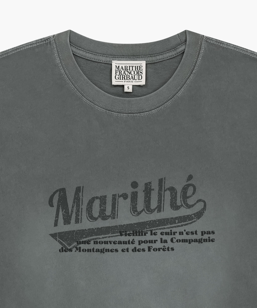 Marithe & Francois Girbaud - Gradation Dyeing Oversized Tee (Charcoal) product image 8 | TRAB K-Fashion Australia
