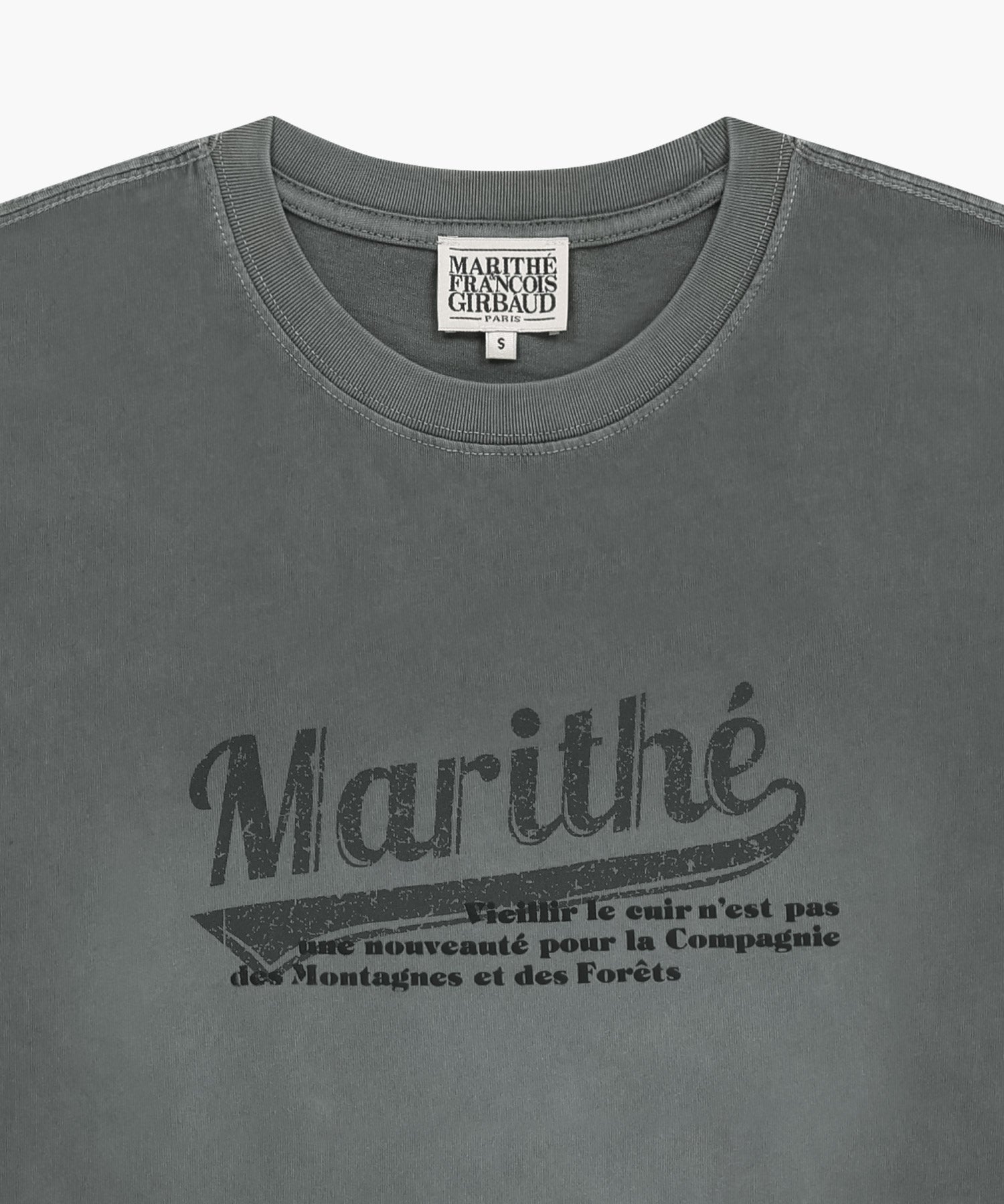 Marithe & Francois Girbaud - Gradation Dyeing Oversized Tee (Charcoal) product image 8 | TRAB K-Fashion Australia
