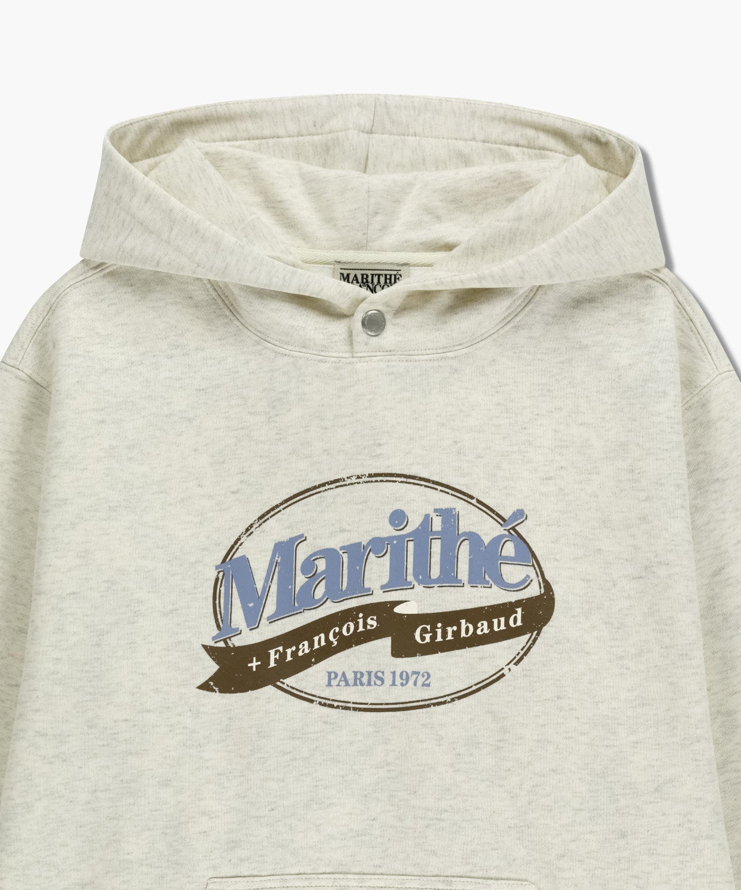 Marithe & Francois Girbaud - Vintage Stamp Graphic Hoodie (brushed) (Oatmeal) product image 8 | TRAB K-Fashion Australia