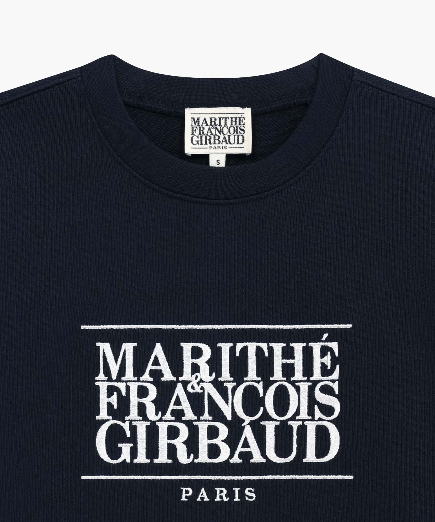 Marithe & Francois Girbaud - Classic Logo Embroidery Sweatshirt (Navy) product image 8 | TRAB K-Fashion Australia
