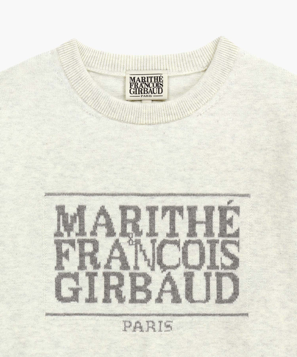 Marithe & Francois Girbaud - Classic Logo Knit Pullover (Ivory) product image 8 | TRAB K-Fashion Australia