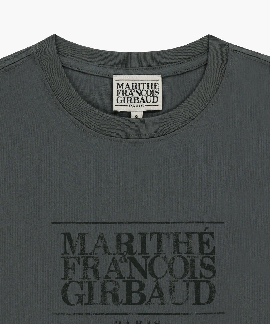 Marithe & Francois Girbaud - Crack Classic Logo Long Sleeve Tee (Charcoal) product image 8 | TRAB K-Fashion Australia