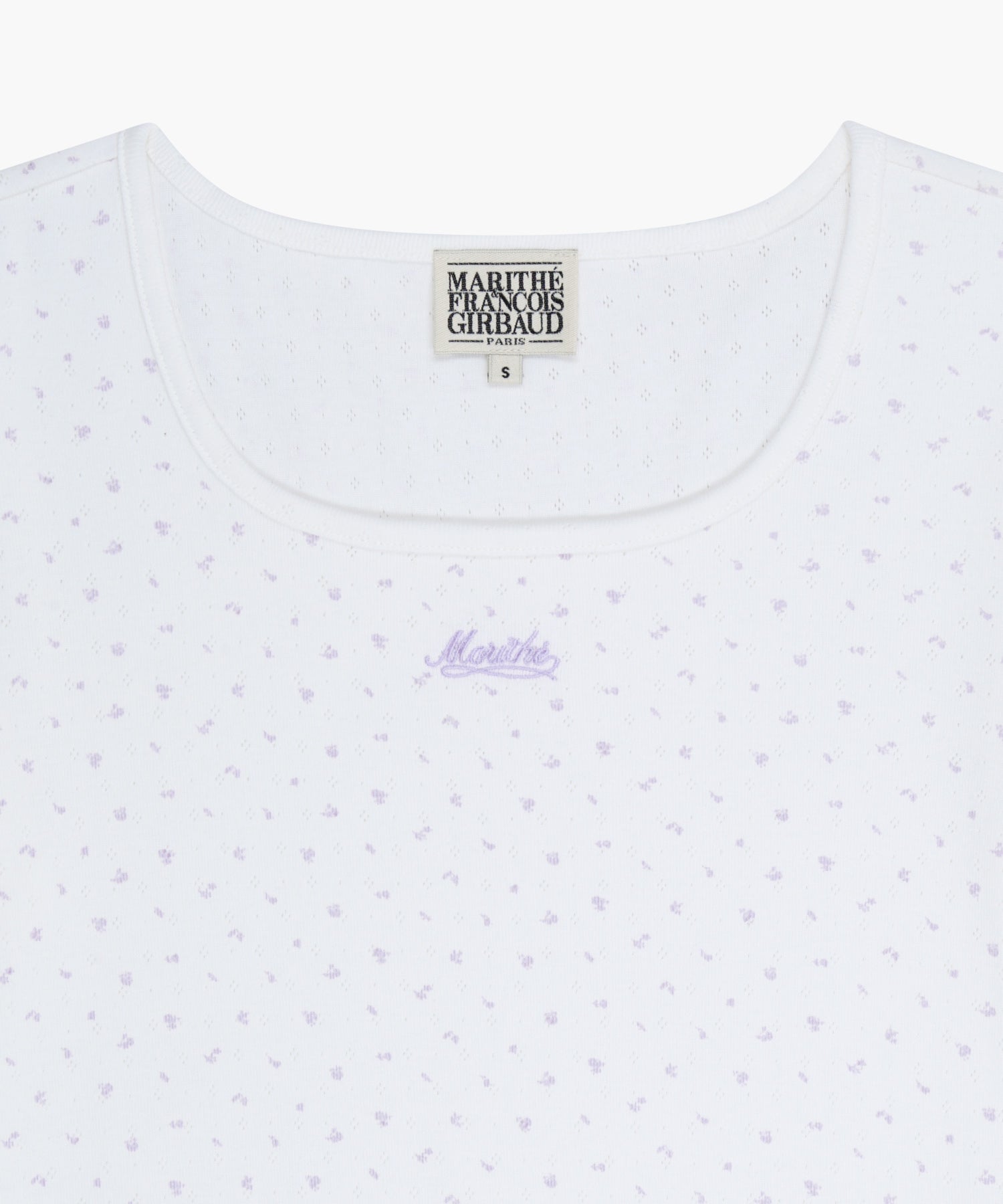 Marithe & Francois Girbaud - Flower Slim Crop Tee (Ivory) product image 8 | TRAB K-Fashion Australia