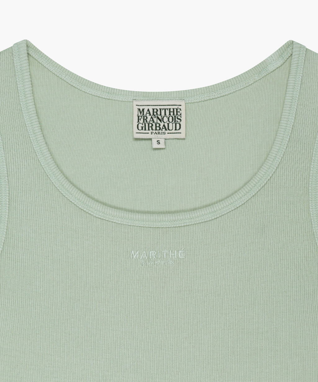 Marithe & Francois Girbaud - Regular Logo Sleeveless (Mint) product image 8 | TRAB K-Fashion Australia