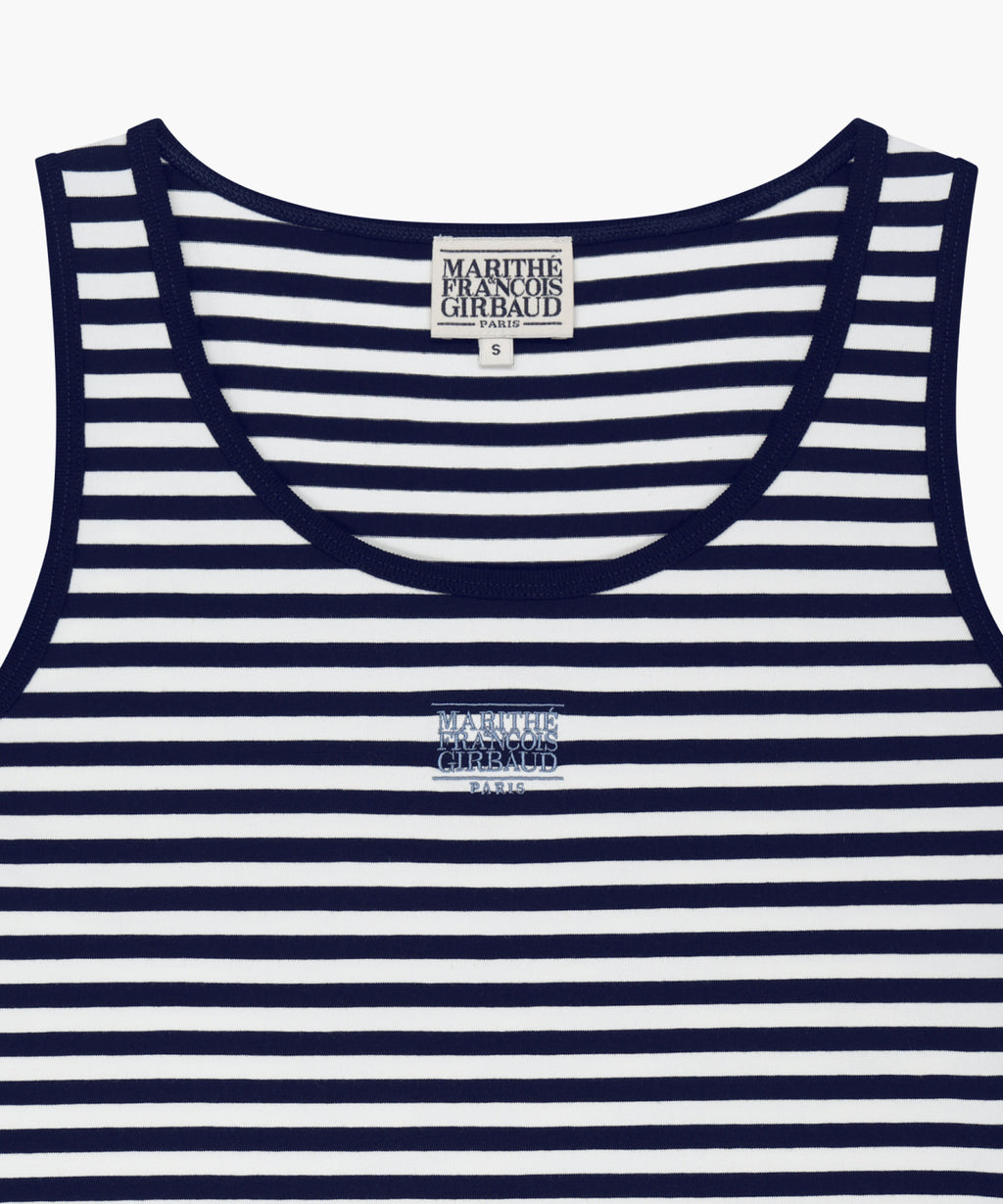 Marithe & Francois Girbaud - Small Classic Logo Sleeveless (Dark Navy) product image 8 | TRAB K-Fashion Australia