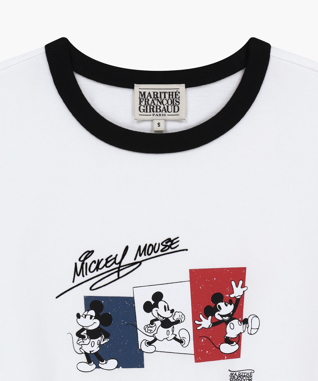 Marithe & Francois Girbaud - Mickey_french Ringer Tee (White) product image 8 | TRAB K-Fashion Australia