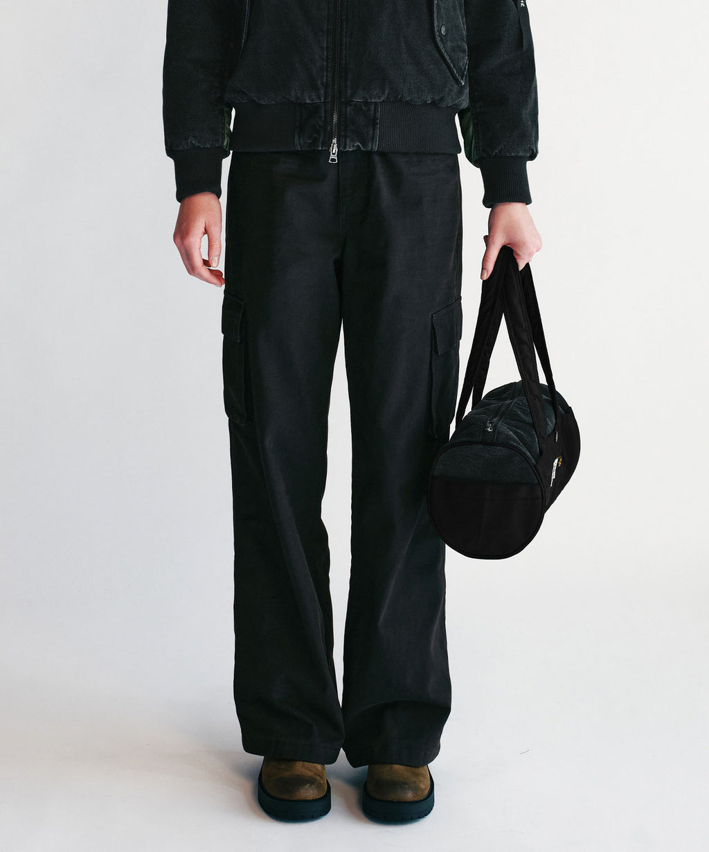 Marithe & Francois Girbaud - Marithe X Alpha Industries Classic Logo Nylon Duffle Bag (Black) product image 8 | TRAB K-Fashion Australia