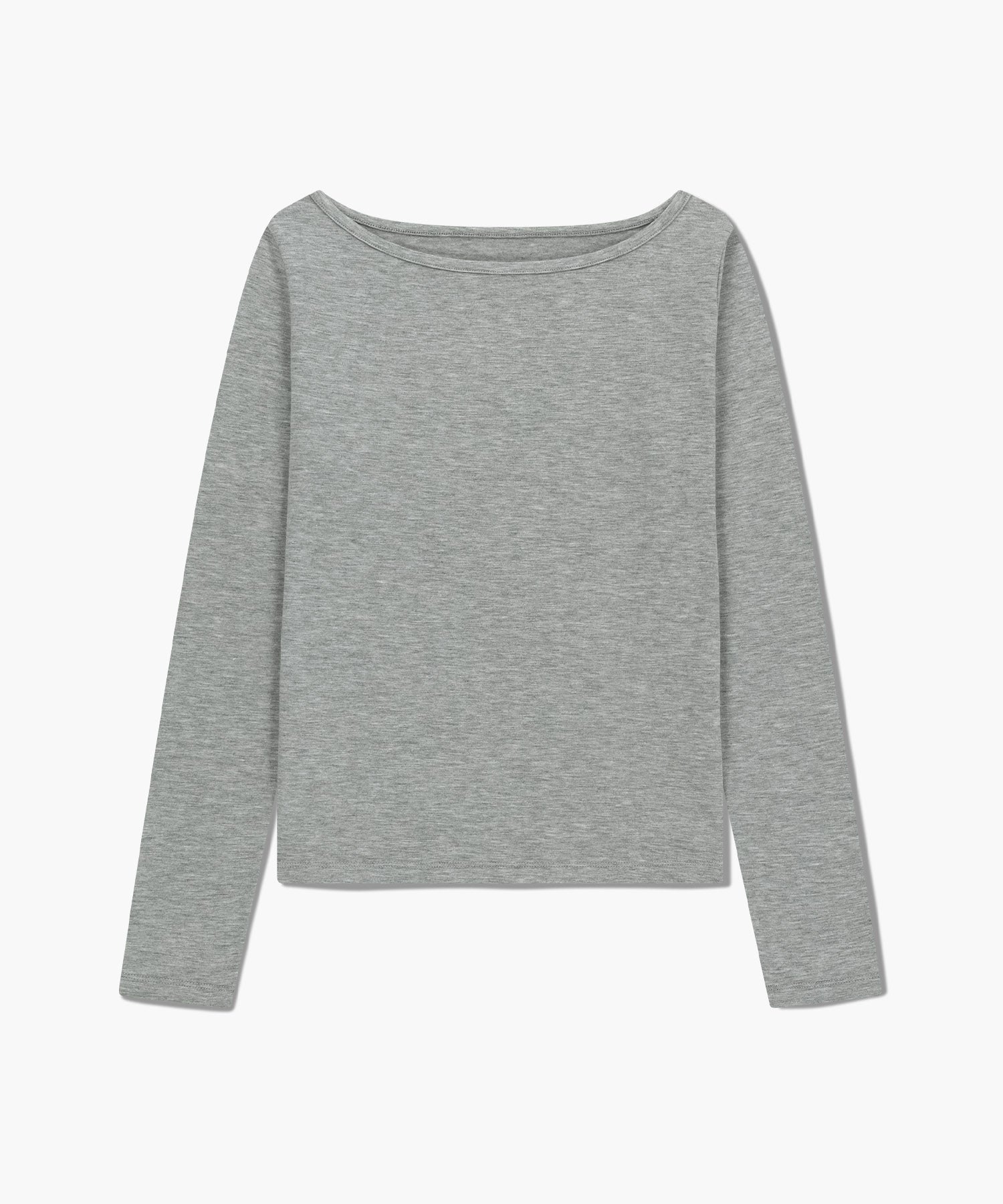 Marithe & Francois Girbaud - Layered Jersey Long Sleeve (Light Heather Gray) product image 8 | TRAB K-Fashion Australia