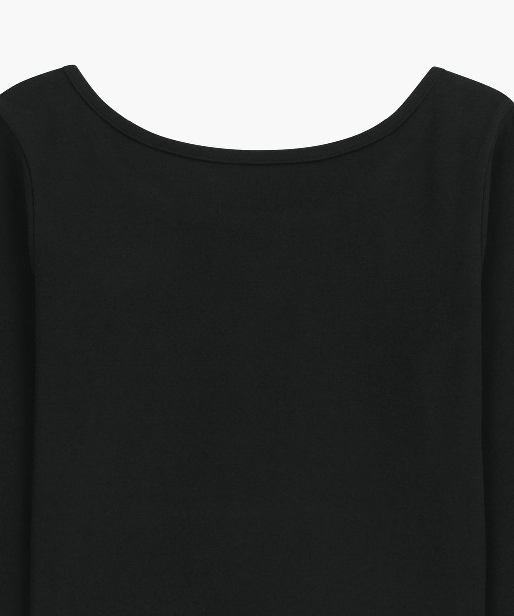 Marithe & Francois Girbaud - Basic Scoop Back Long Sleeve (Black) product image 8 | TRAB K-Fashion Australia