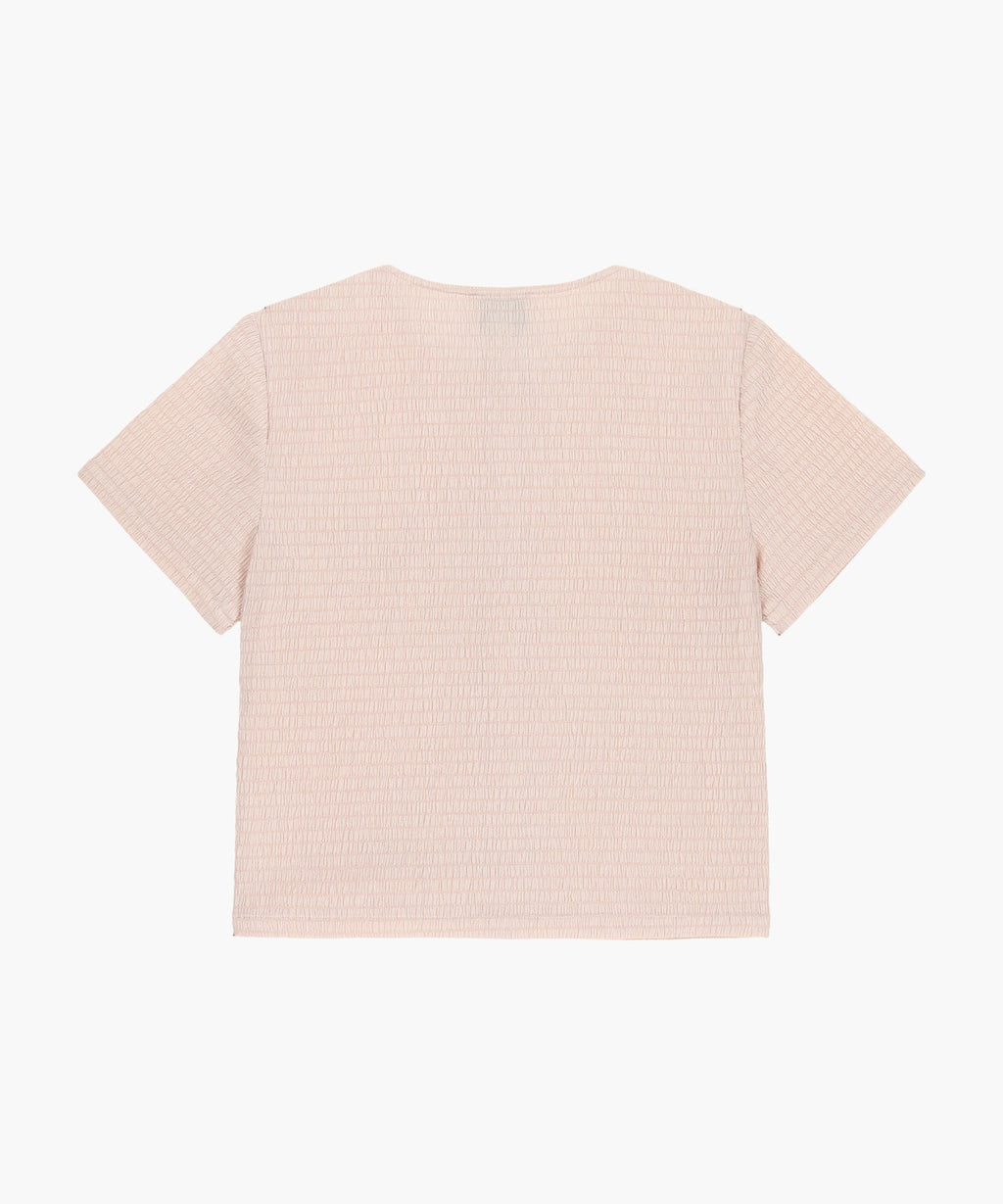Marithe & Francois Girbaud - Crinkle Sleeveless + Cardigan Set (Pink) product image 8 | TRAB K-Fashion Australia