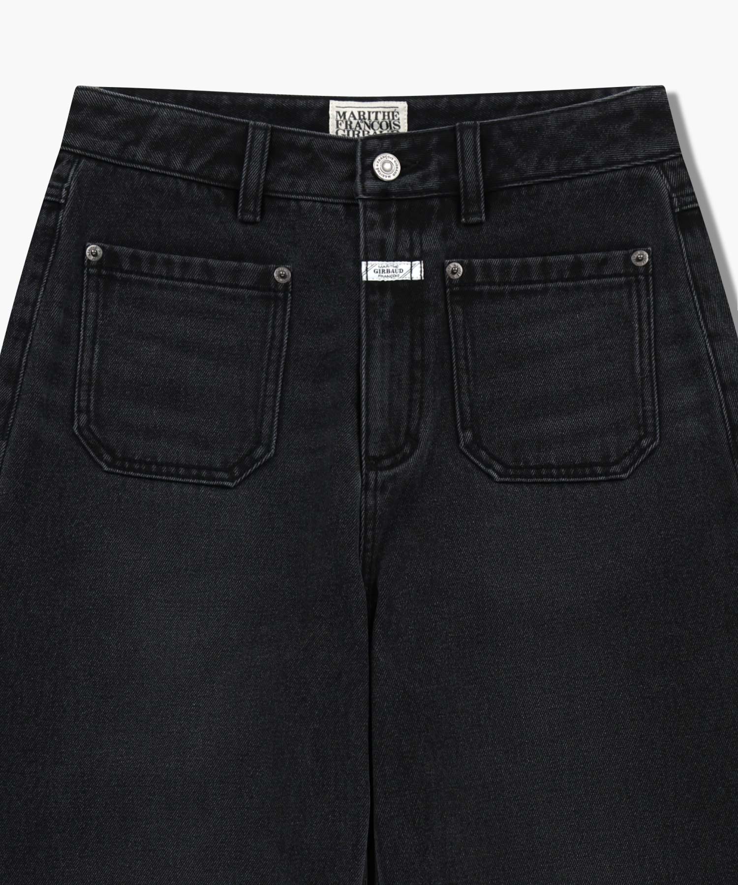 Marithe & Francois Girbaud - Semi-wide Denim Pants (Black) product image 10 | TRAB K-Fashion Australia