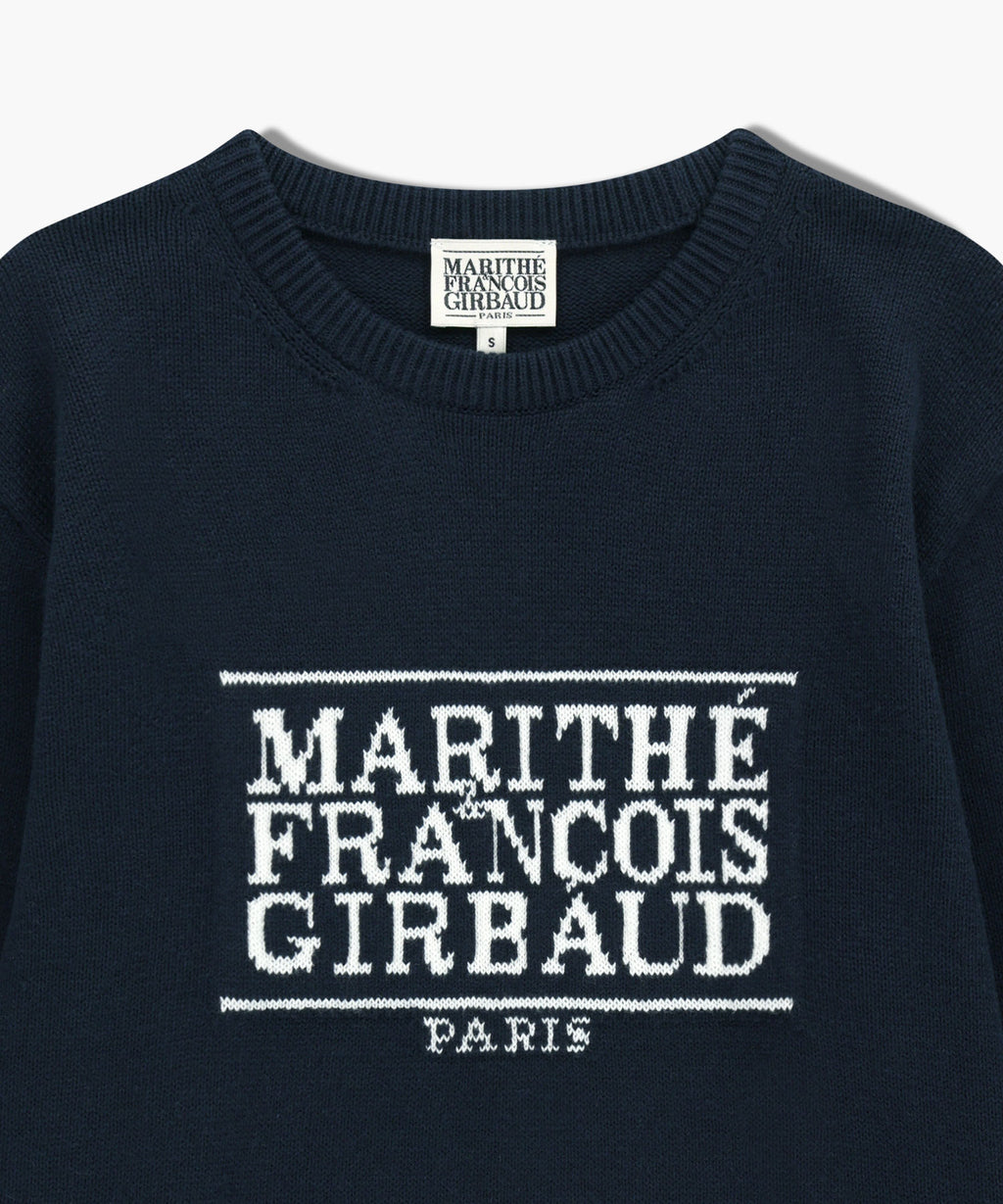 Marithe & Francois Girbaud - Classic Logo Knit Pullover (Navy) product image 8 | TRAB K-Fashion Australia