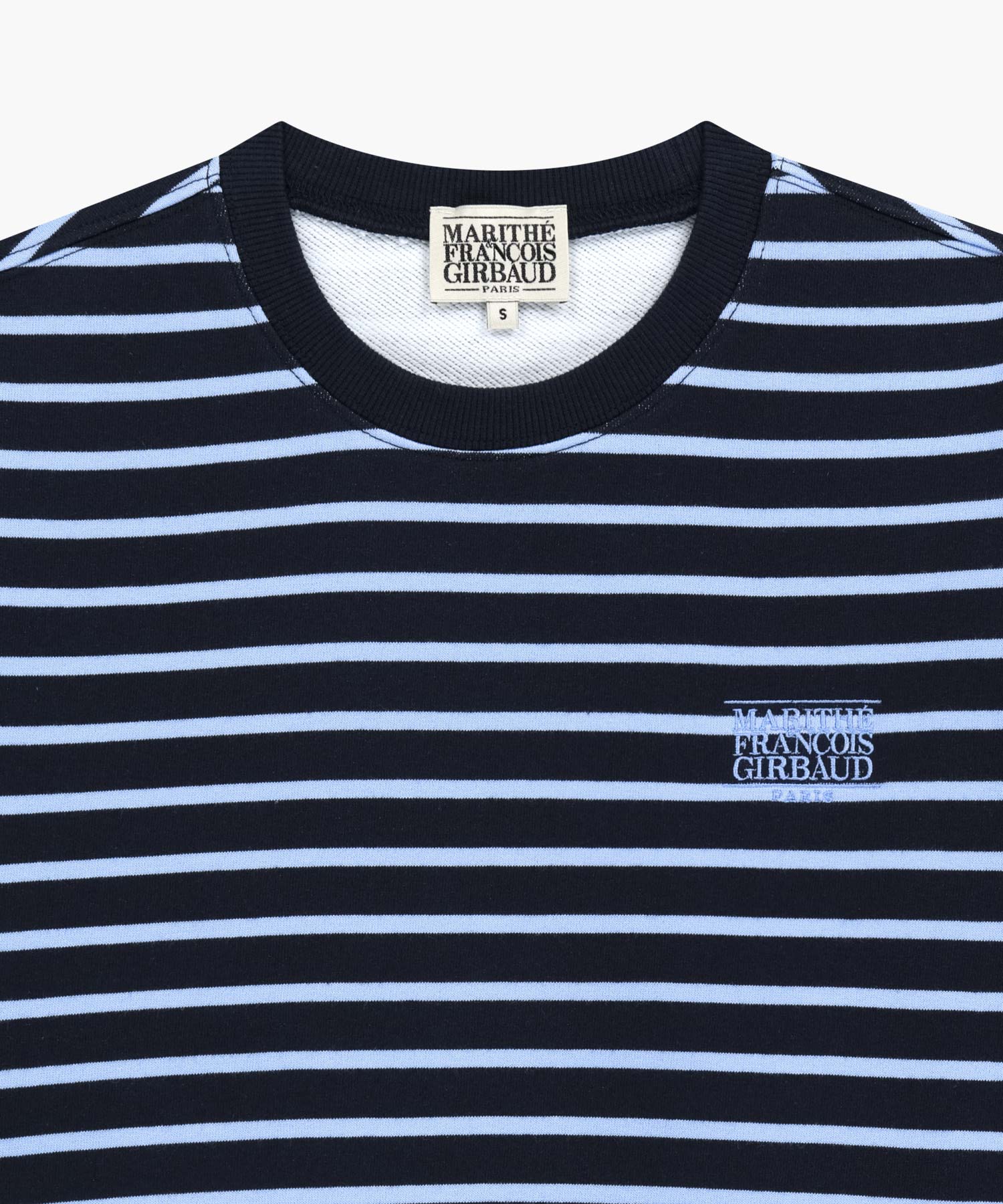 Marithe & Francois Girbaud - Small Classic Logo Stripe Sweatshirt (Navy) product image 8 | TRAB K-Fashion Australia