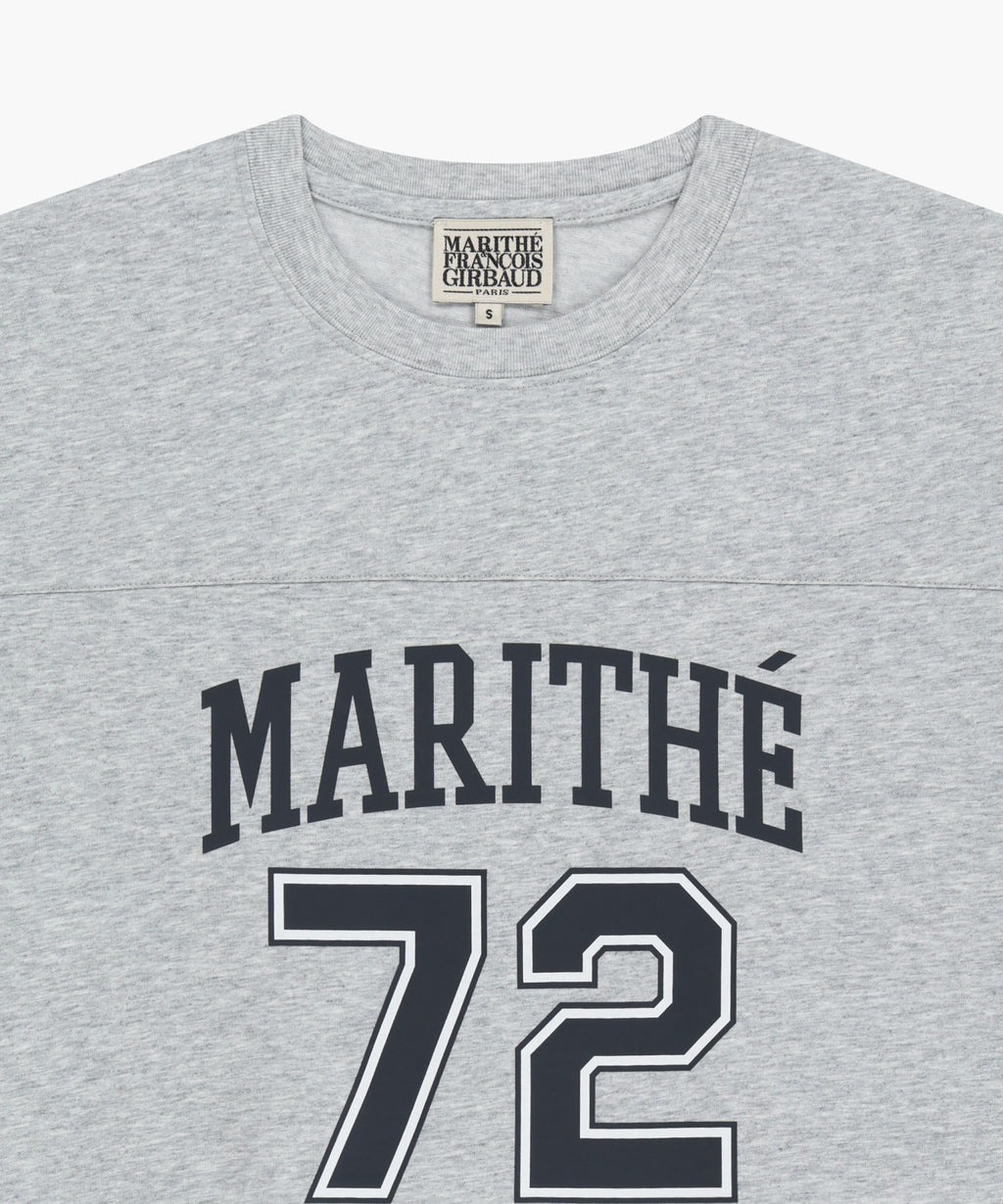 Marithe & Francois Girbaud - Aerocool Football Oversized Tee (Heather Gray) product image 8 | TRAB K-Fashion Australia
