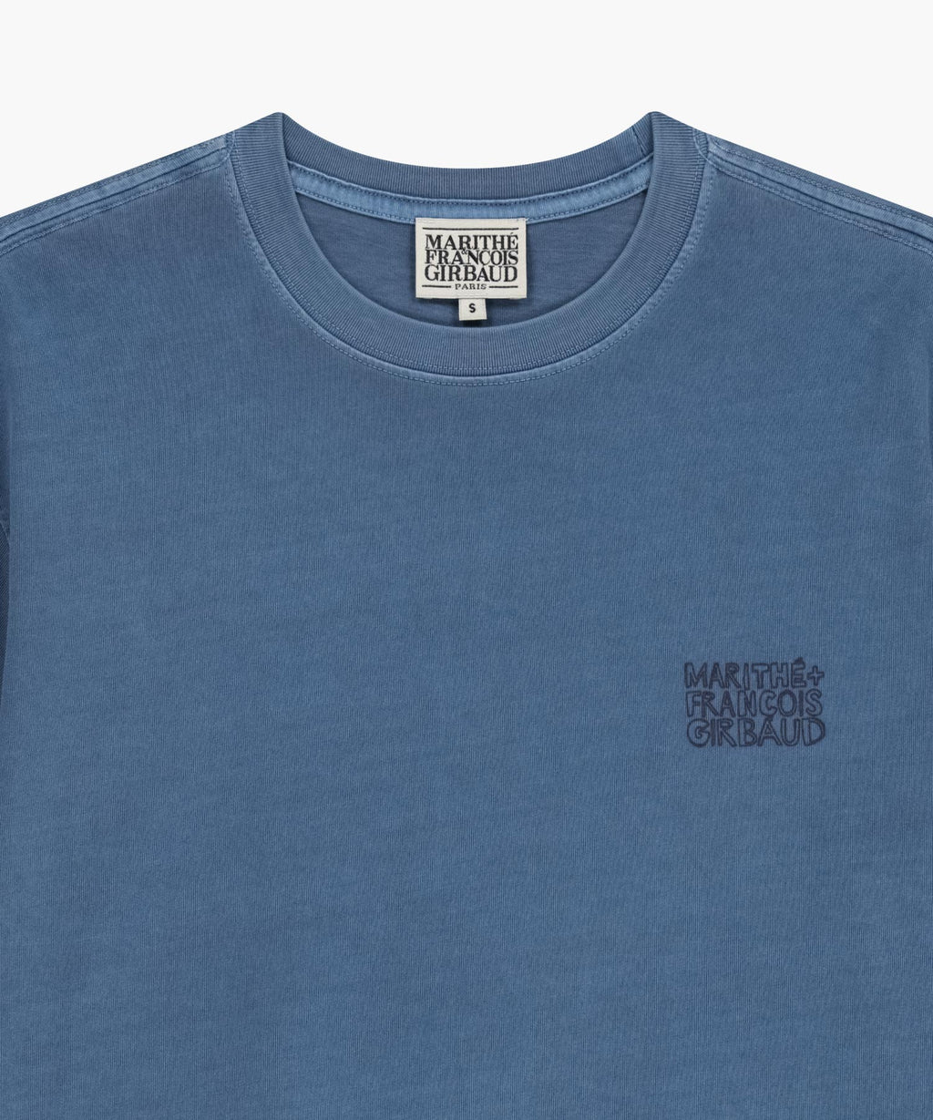 Marithe & Francois Girbaud - Drawing Logo Dyeing Tee (Blue) product image 8 | TRAB K-Fashion Australia