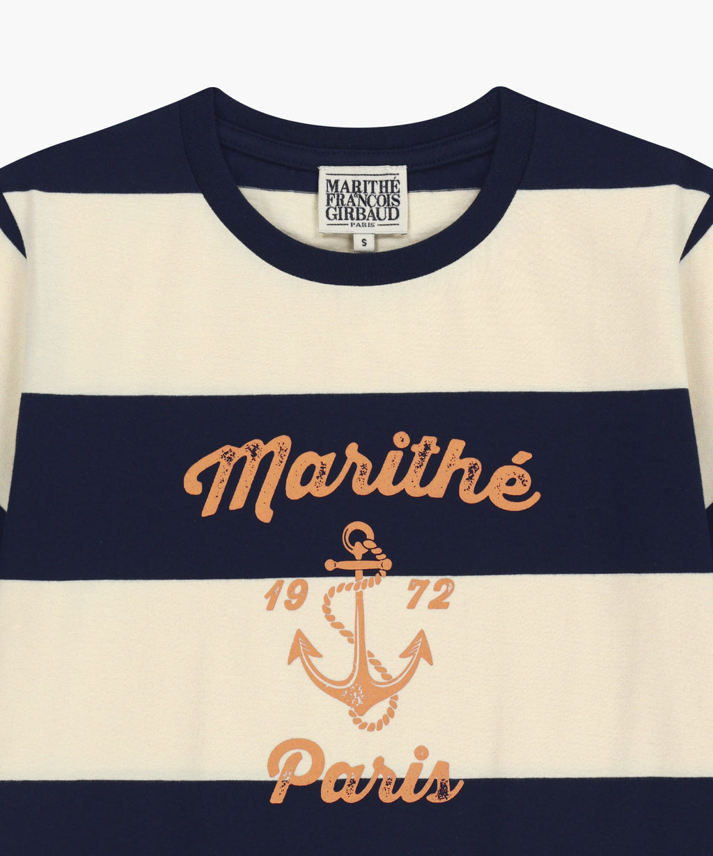Marithe & Francois Girbaud - Marine Graphic Stripe Tee (Navy) product image 8 | TRAB K-Fashion Australia