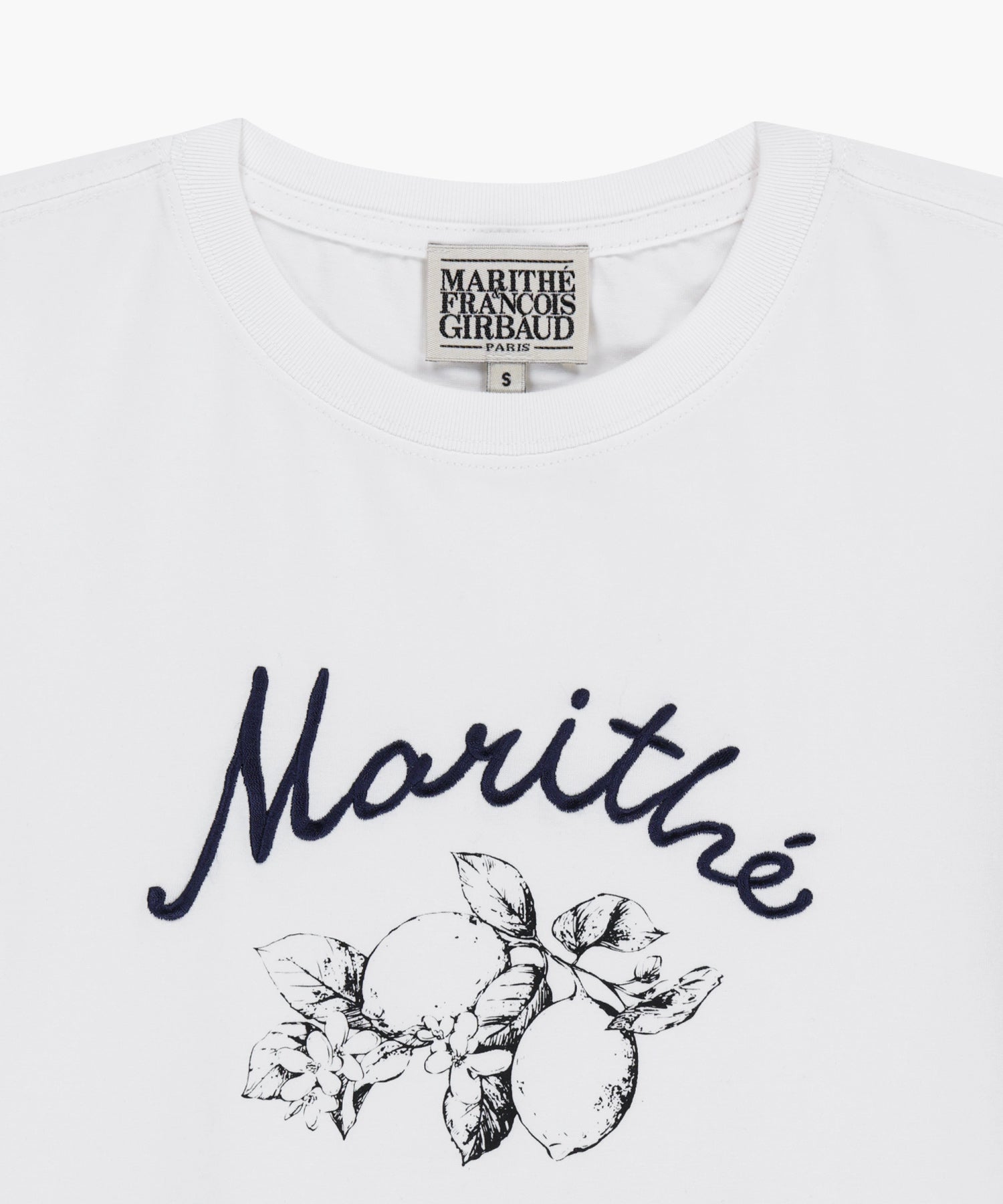 Marithe & Francois Girbaud - Lemon Graphic Slim Crop Tee (White) product image 8 | TRAB K-Fashion Australia