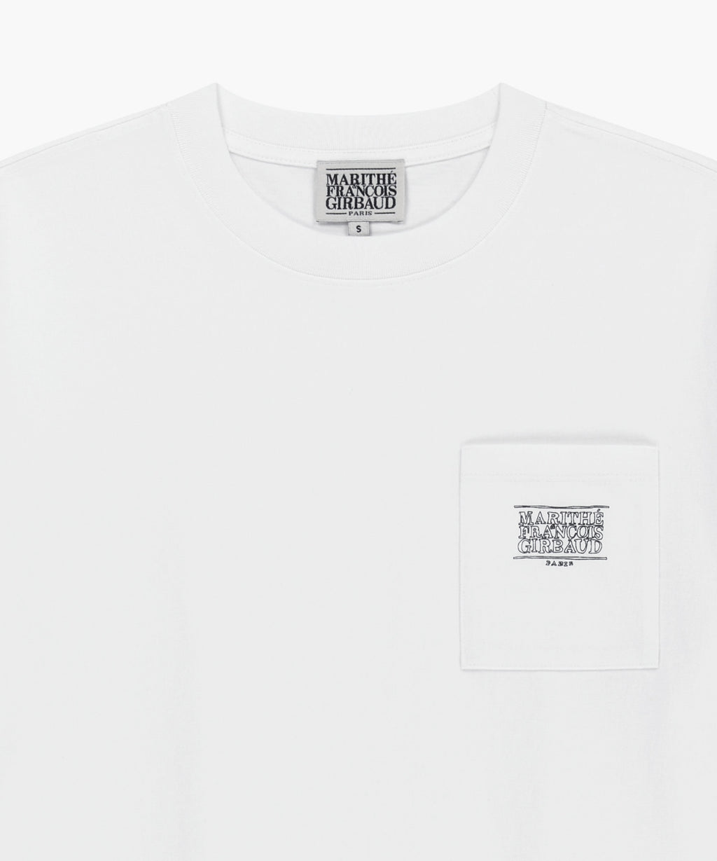 Marithe & Francois Girbaud - Doodle Classic Logo Pocket Tee (White) product image 8 | TRAB K-Fashion Australia