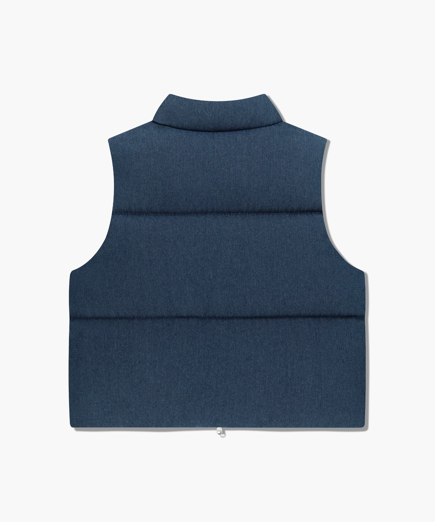 Marithe & Francois Girbaud - Classic Logo Denim Down Vest (Dark Blue) product image 8 | TRAB K-Fashion Australia