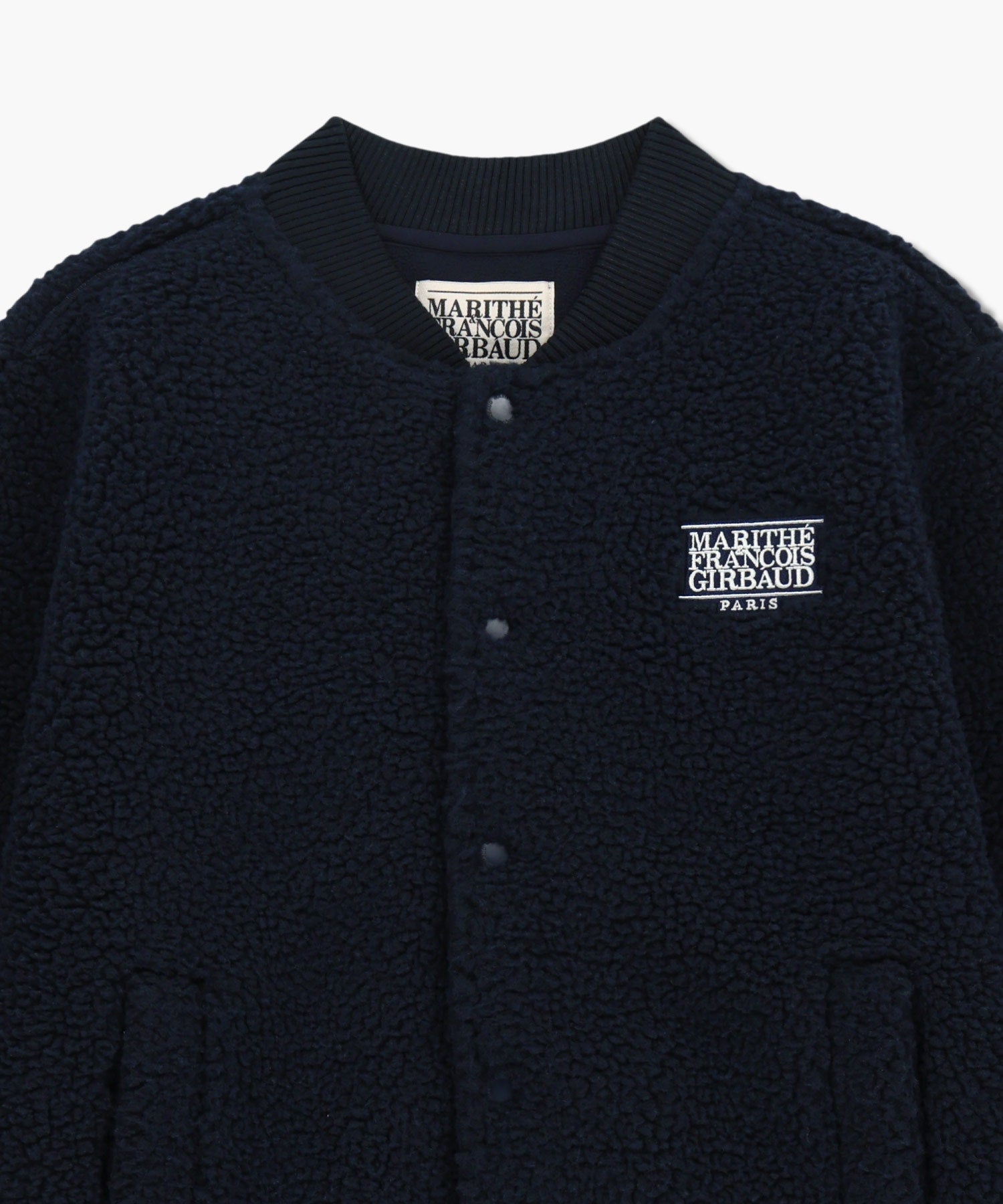 Marithe & Francois Girbaud - Fleece Varsity Jacket (Navy) product image 8 | TRAB K-Fashion Australia