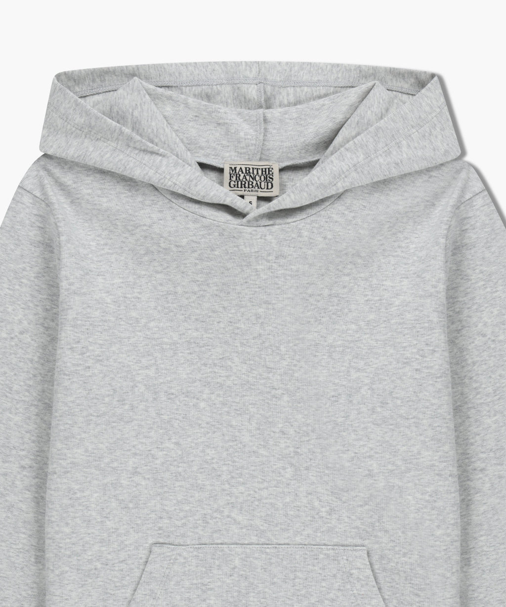 Marithe & Francois Girbaud - Basic Hoodie Long Sleeve (Light Heather Gray) product image 8 | TRAB K-Fashion Australia