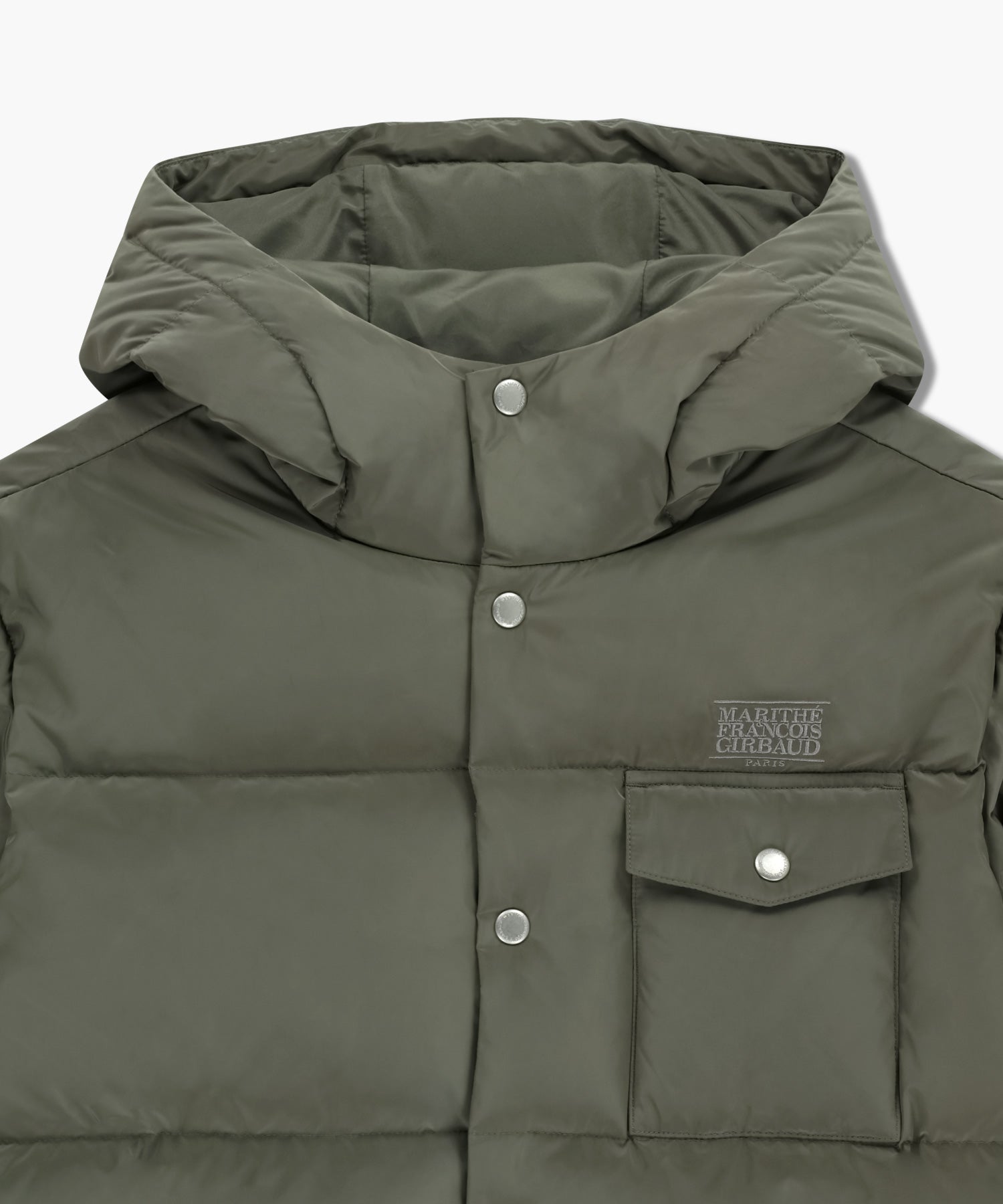 Marithe & Francois Girbaud - Hooded Chest Pocket Down Jacket (Gray) product image 8 | TRAB K-Fashion Australia