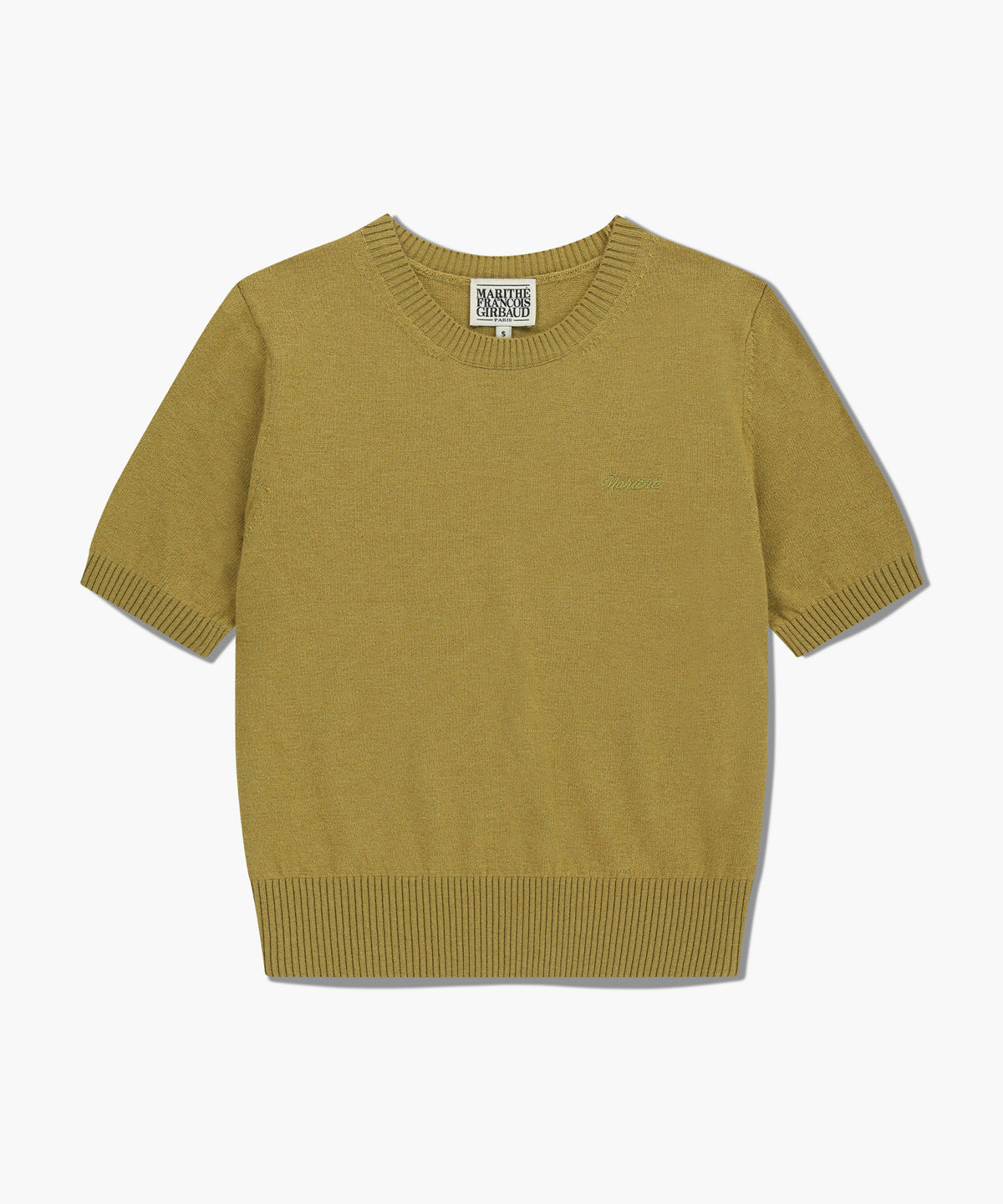 Marithe & Francois Girbaud - Half Knit Round Neck Cardigan Set Up (Olive) product image 8 | TRAB K-Fashion Australia