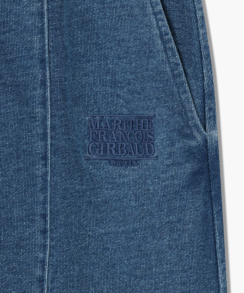 Marithe & Francois Girbaud - Embroidery Classic Logo Sweat Skirt (Blue) product image 8 | TRAB K-Fashion Australia