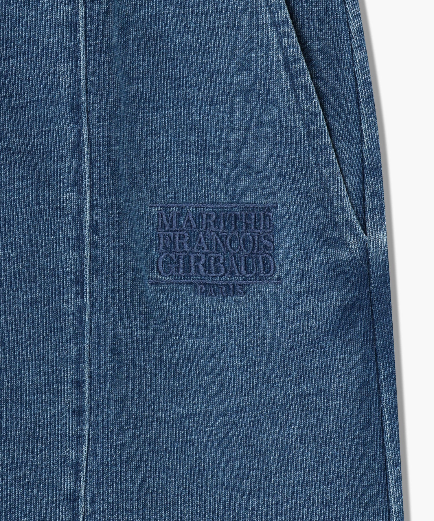 Marithe & Francois Girbaud - Embroidery Classic Logo Sweat Skirt (Blue) product image 8 | TRAB K-Fashion Australia