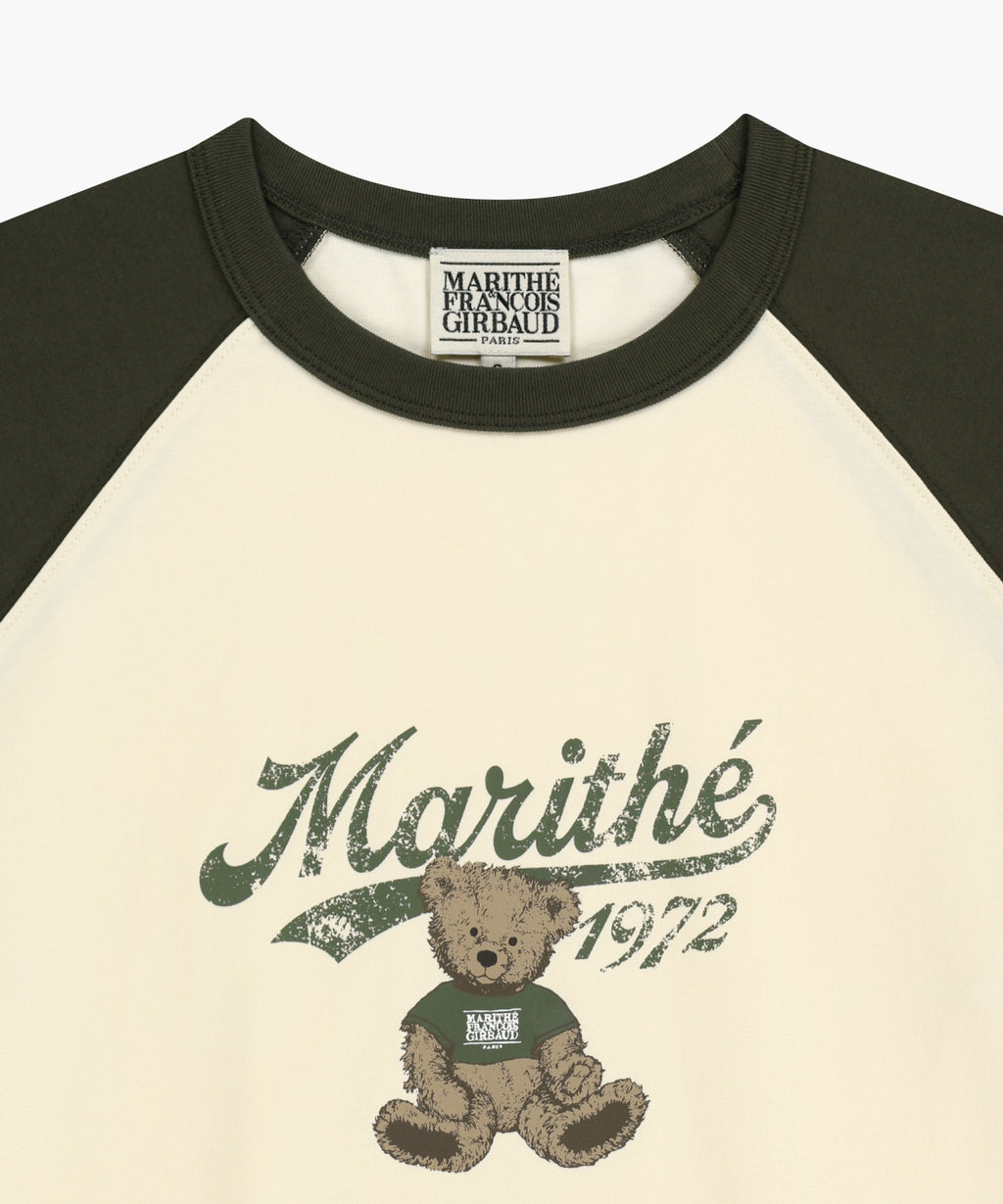 Marithe & Francois Girbaud - Doodle Graphic Raglan Tee (Khaki) product image 8 | TRAB K-Fashion Australia