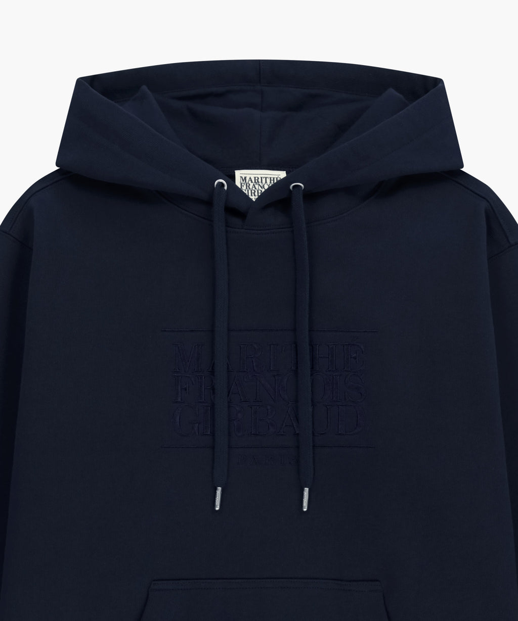 Marithe & Francois Girbaud - Classic Logo Embroidery Hoodie (Navy) product image 8 | TRAB K-Fashion Australia
