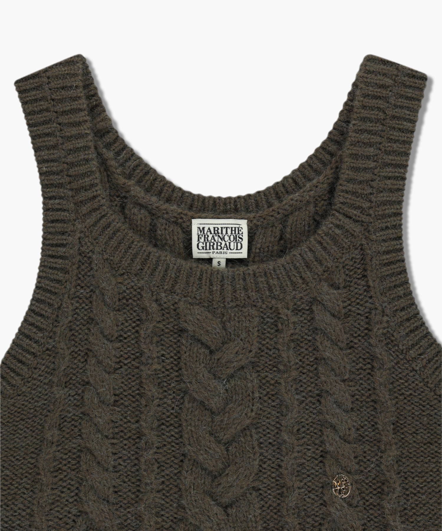 Marithe & Francois Girbaud - Logo Knit Bustier (Brown) product image 8 | TRAB K-Fashion Australia