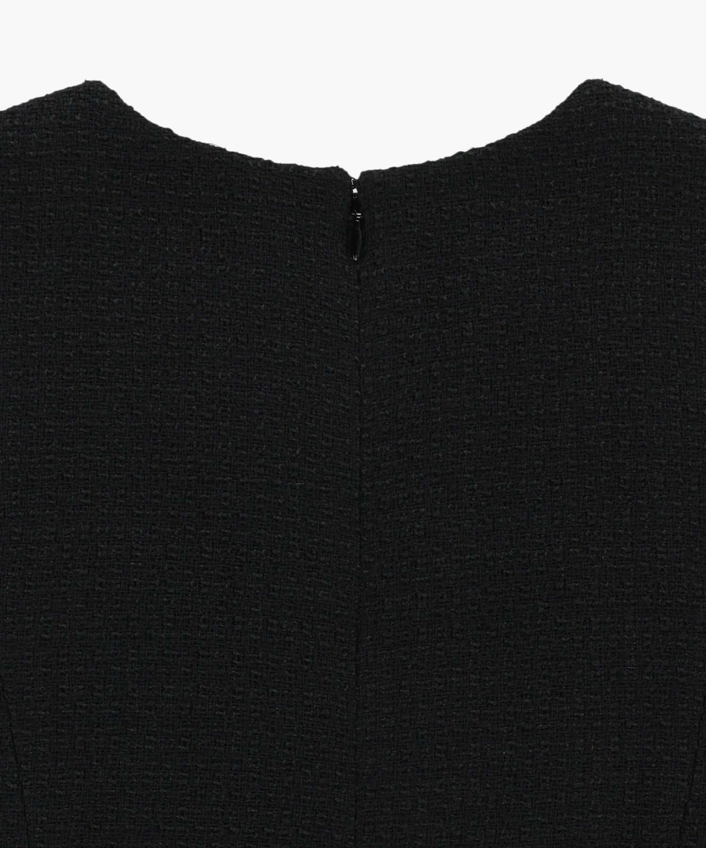Marithe & Francois Girbaud - Tweed Sleeveless Dress (Black) product image 8 | TRAB K-Fashion Australia