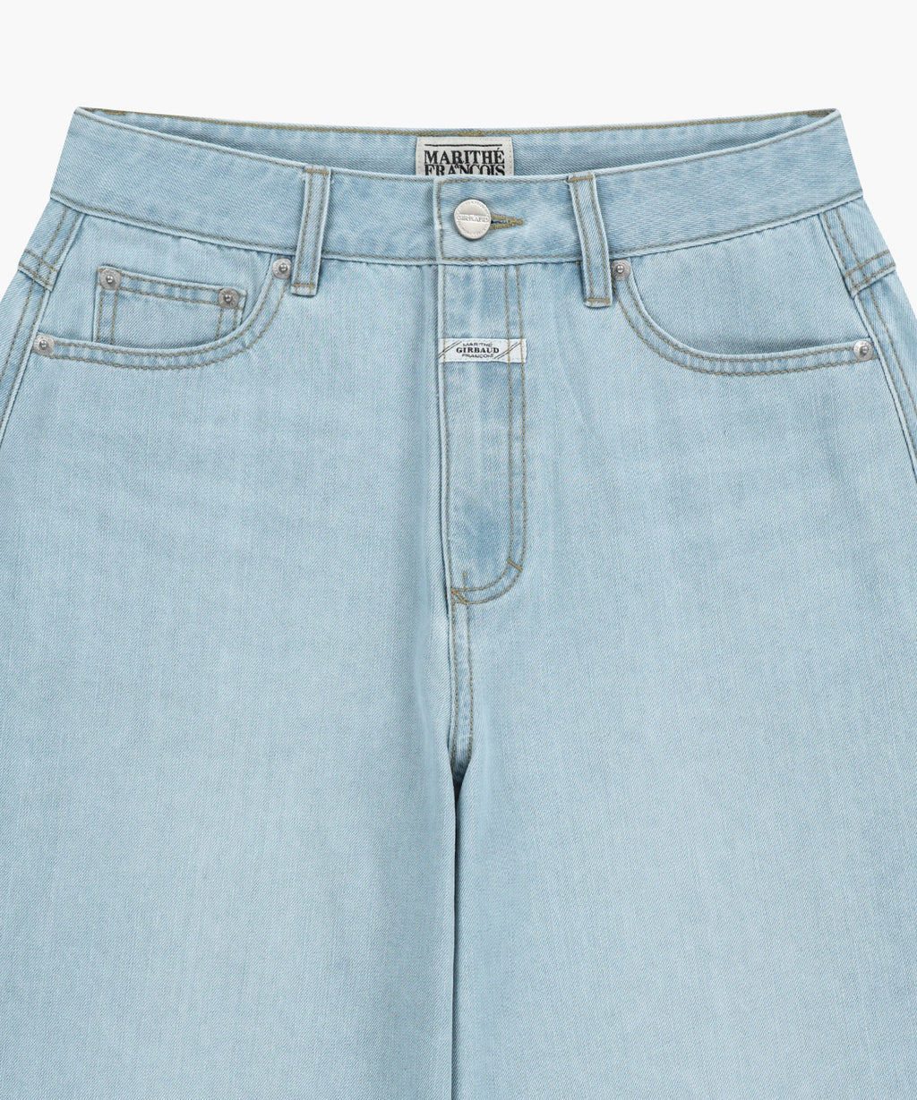 Marithe & Francois Girbaud - Summer Semi Wide Denim Pants (Light Blue) product image 11 | TRAB K-Fashion Australia