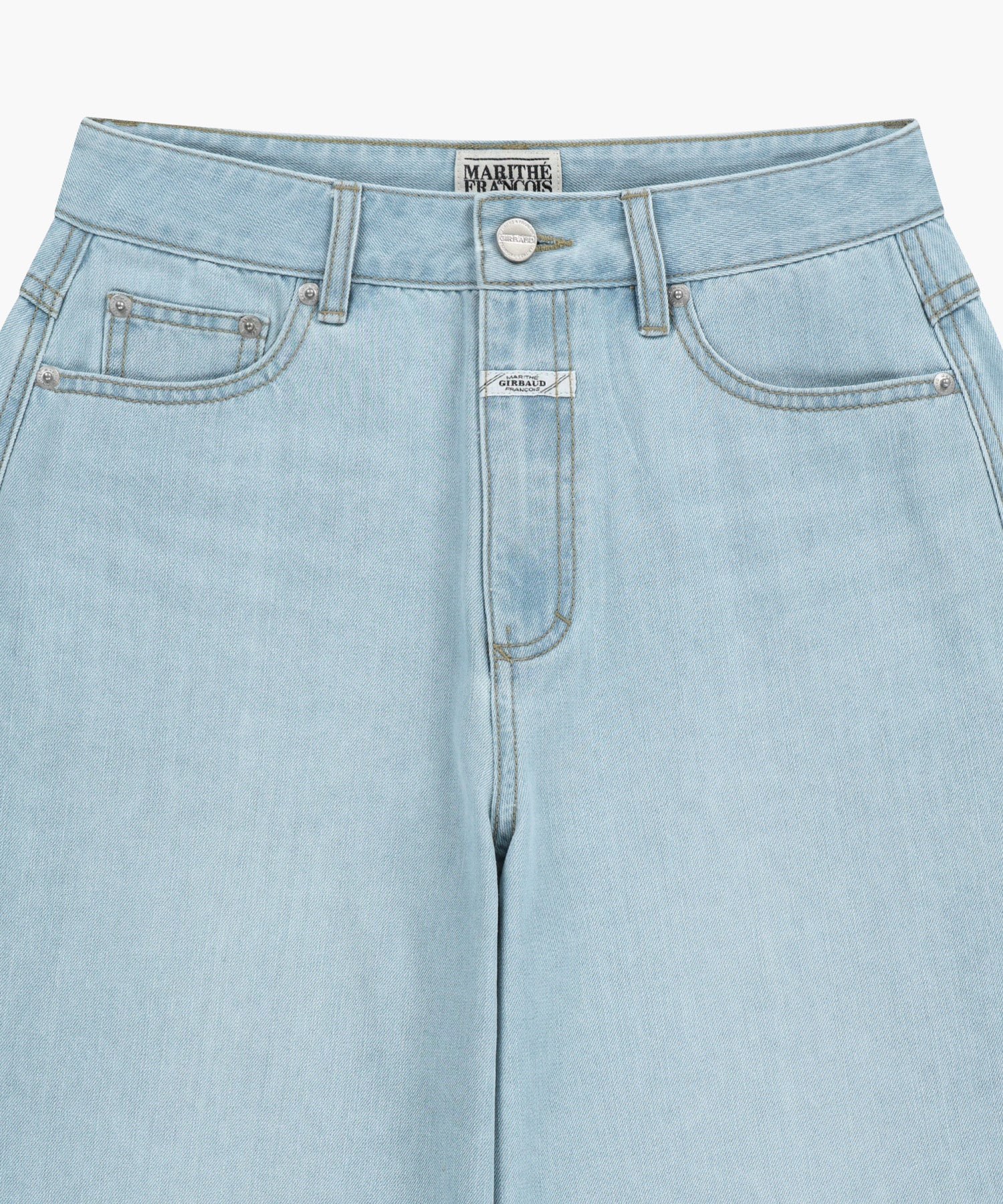 Marithe & Francois Girbaud - Summer Semi Wide Denim Pants (Light Blue) product image 11 | TRAB K-Fashion Australia