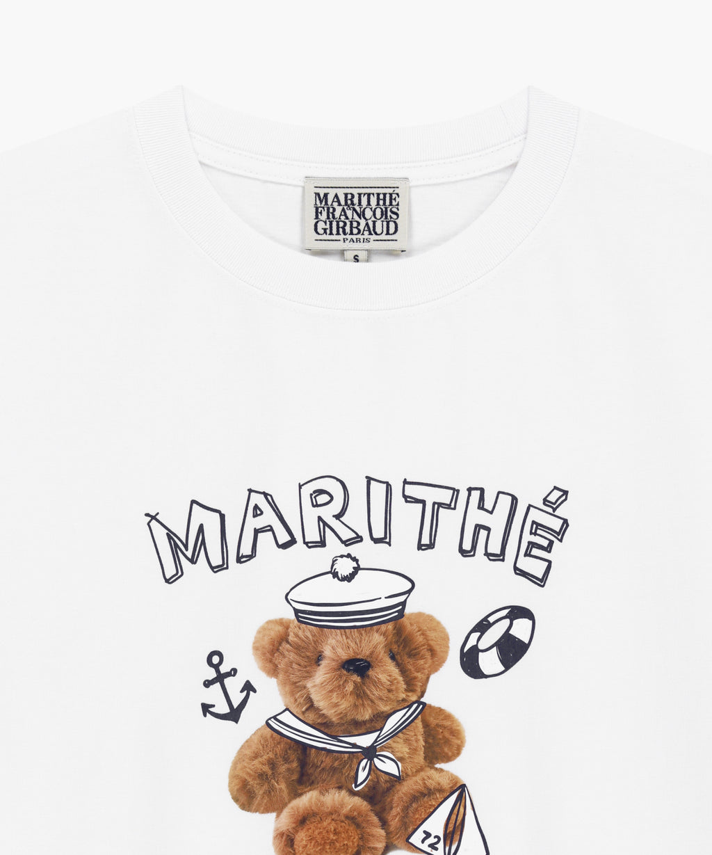Marithe & Francois Girbaud - Marine Drawing Doodle Graphic Tee (White) product image 8 | TRAB K-Fashion Australia