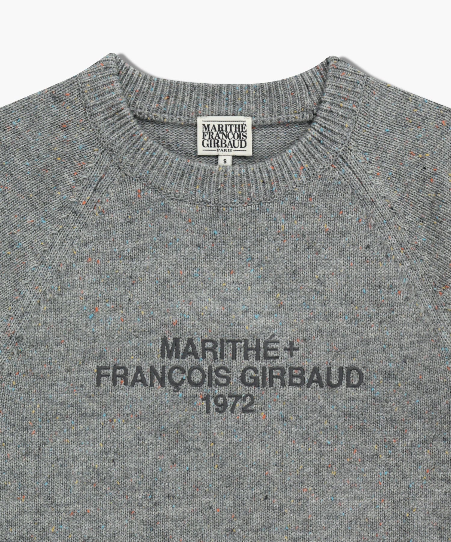 Marithe & Francois Girbaud - Lettering Logo Knit Pullover (Heather Gray) product image 8 | TRAB K-Fashion Australia