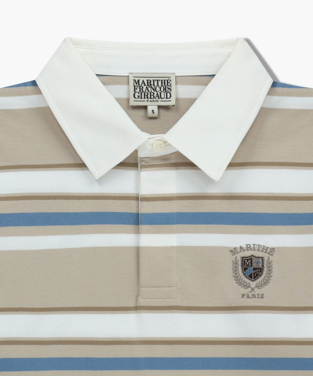 Marithe & Francois Girbaud - Stripe Collar Long Sleeve (Beige) product image 8 | TRAB K-Fashion Australia