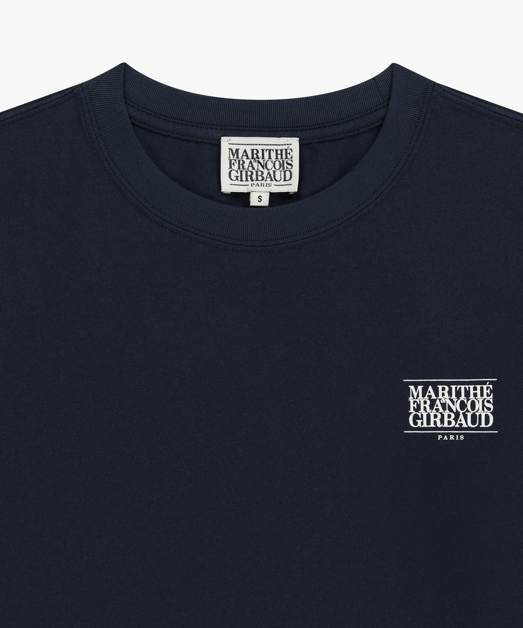 Marithe & Francois Girbaud - Back Classic Logo Long Sleeve Tee (Navy) product image 8 | TRAB K-Fashion Australia