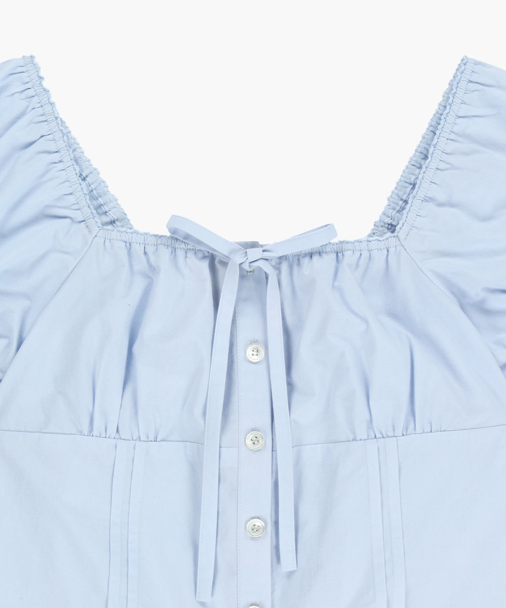 Marithe & Francois Girbaud - Cap Sleeve Ribbon Blouse (Sky Blue) product image 9 | TRAB K-Fashion Australia