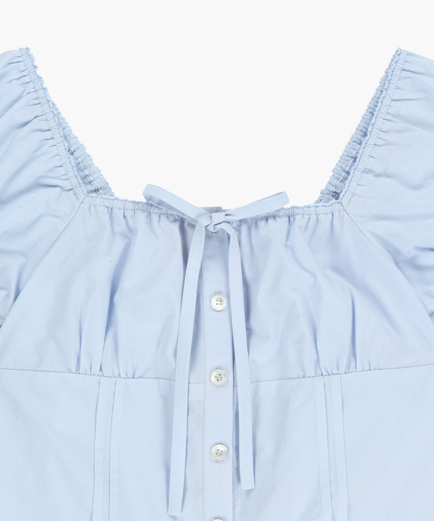 Marithe & Francois Girbaud - Cap Sleeve Ribbon Blouse (Sky Blue) product image 9 | TRAB K-Fashion Australia