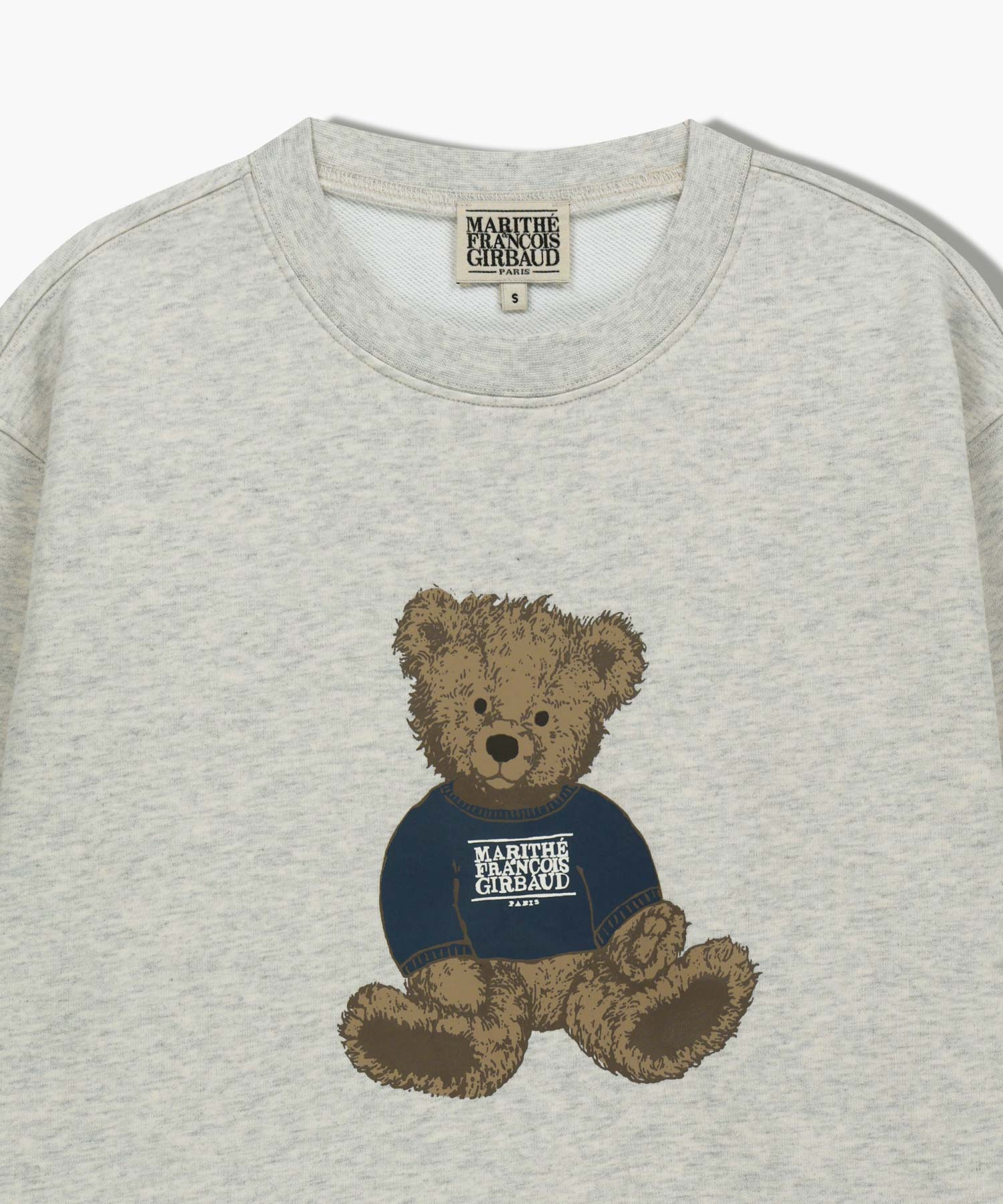 Marithe & Francois Girbaud - Doodle Bear Sweatshirt (Oatmeal) product image 8 | TRAB K-Fashion Australia
