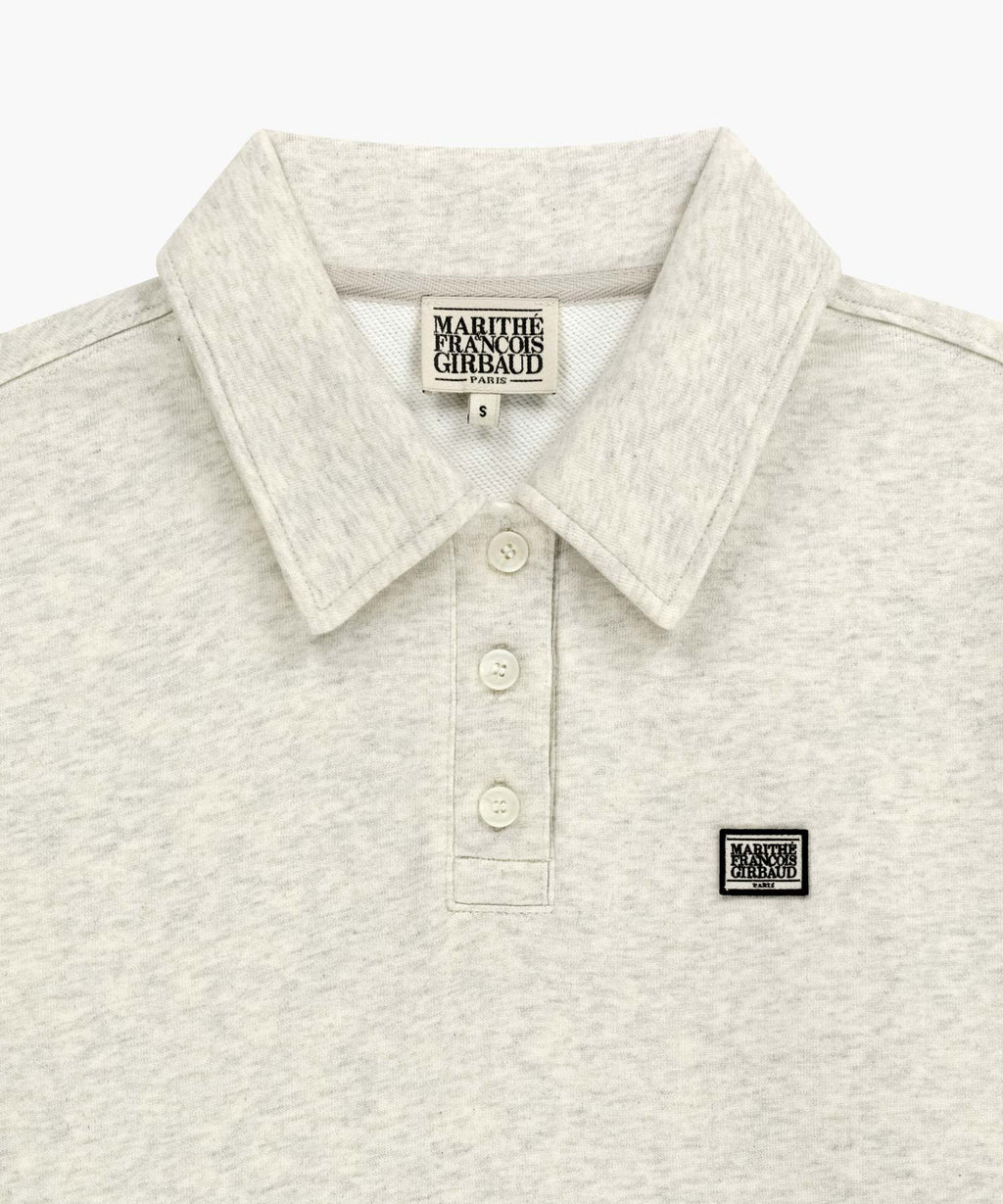 Marithe & Francois Girbaud - Classic Logo Wappen Collar Sweatshirt (Oatmeal) product image 8 | TRAB K-Fashion Australia