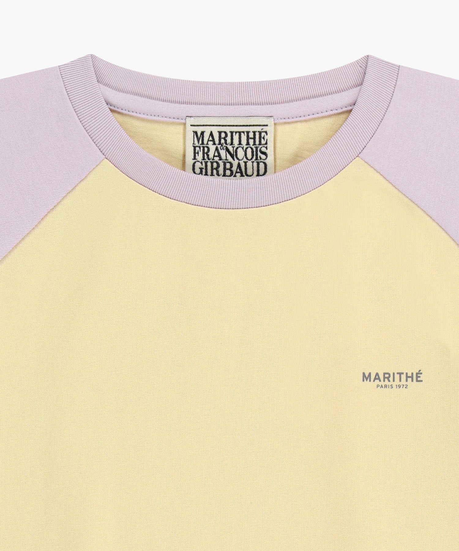 Marithe & Francois Girbaud - Small Regular Logo Raglan Crop Tee (Light Purple) product image 8 | TRAB K-Fashion Australia
