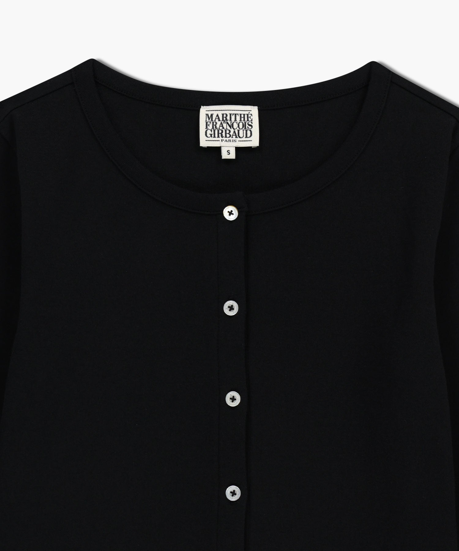 Marithe & Francois Girbaud - Basic Cotton Cardigan (Black) product image 8 | TRAB K-Fashion Australia