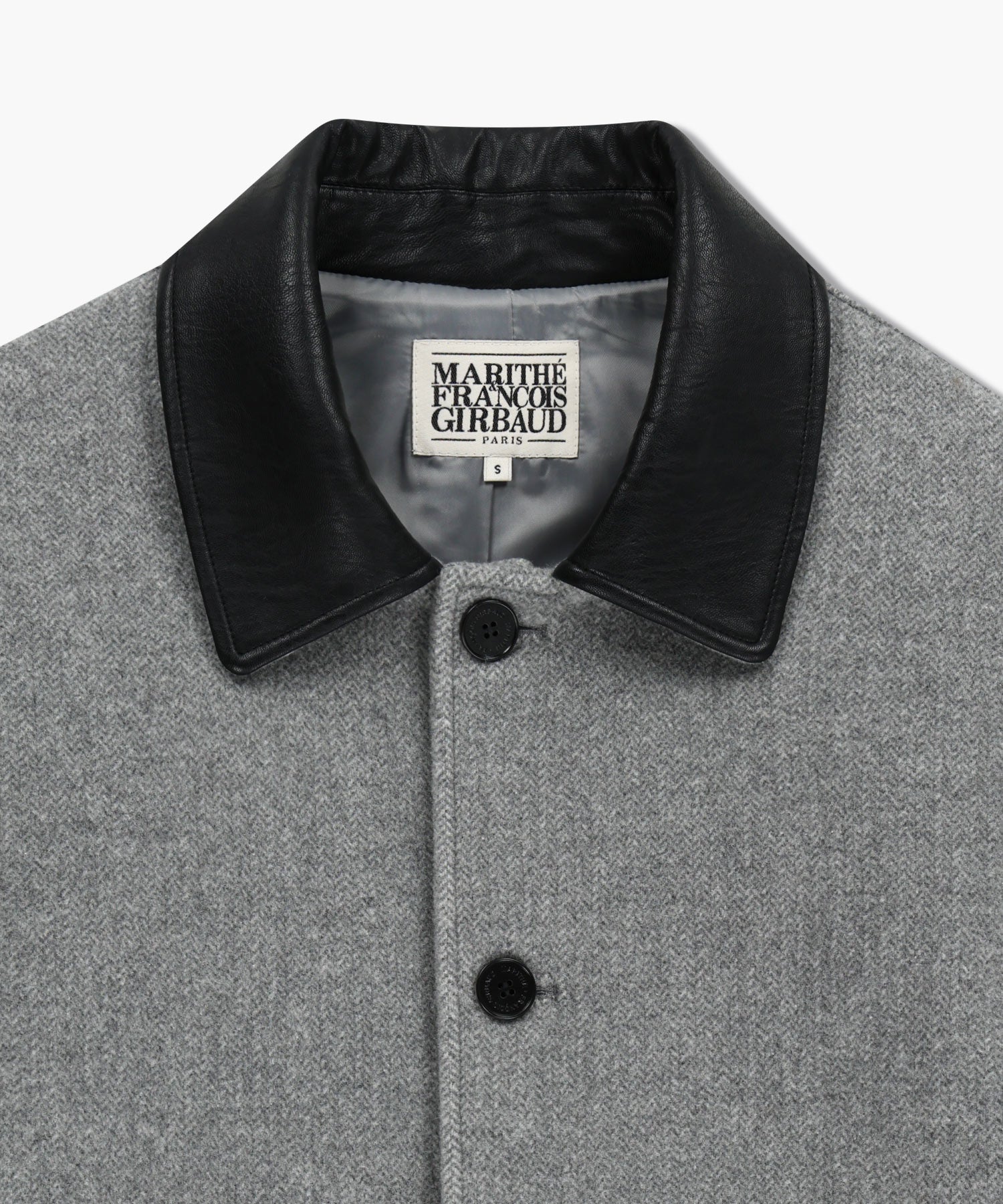 Marithe & Francois Girbaud - Collar Point Half Coat (Gray) product image 8 | TRAB K-Fashion Australia