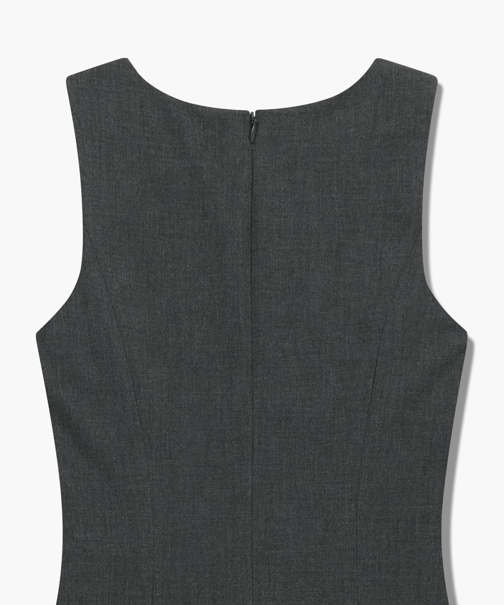 Marithe & Francois Girbaud - Sleeveless Long Dress (Charcoal) product image 8 | TRAB K-Fashion Australia