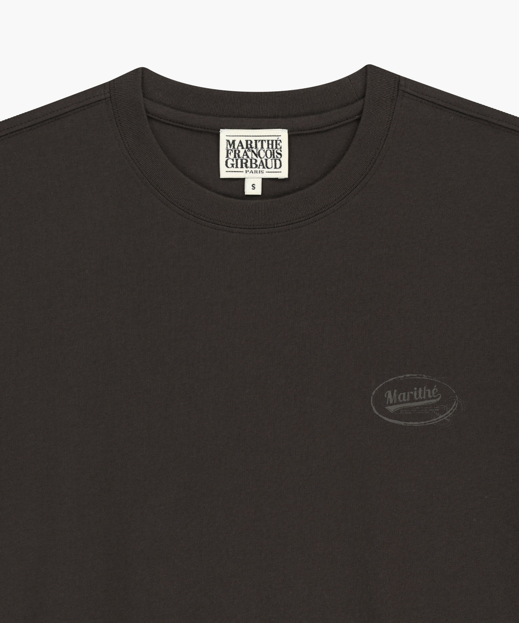 Marithe & Francois Girbaud - [Pre-order – Ships 25 Jun] Vintage Logo Typo Tee (Brown) product image 8 | TRAB K-Fashion Australia